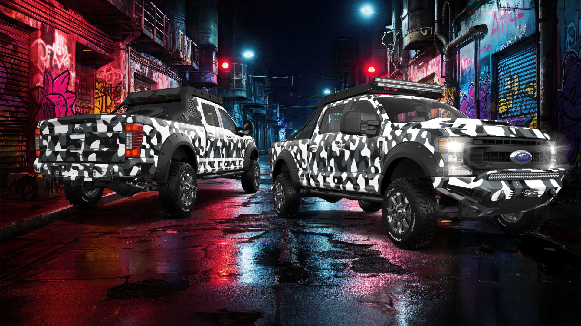 Ford F-250 4 Door pickup truck 2021 tuning