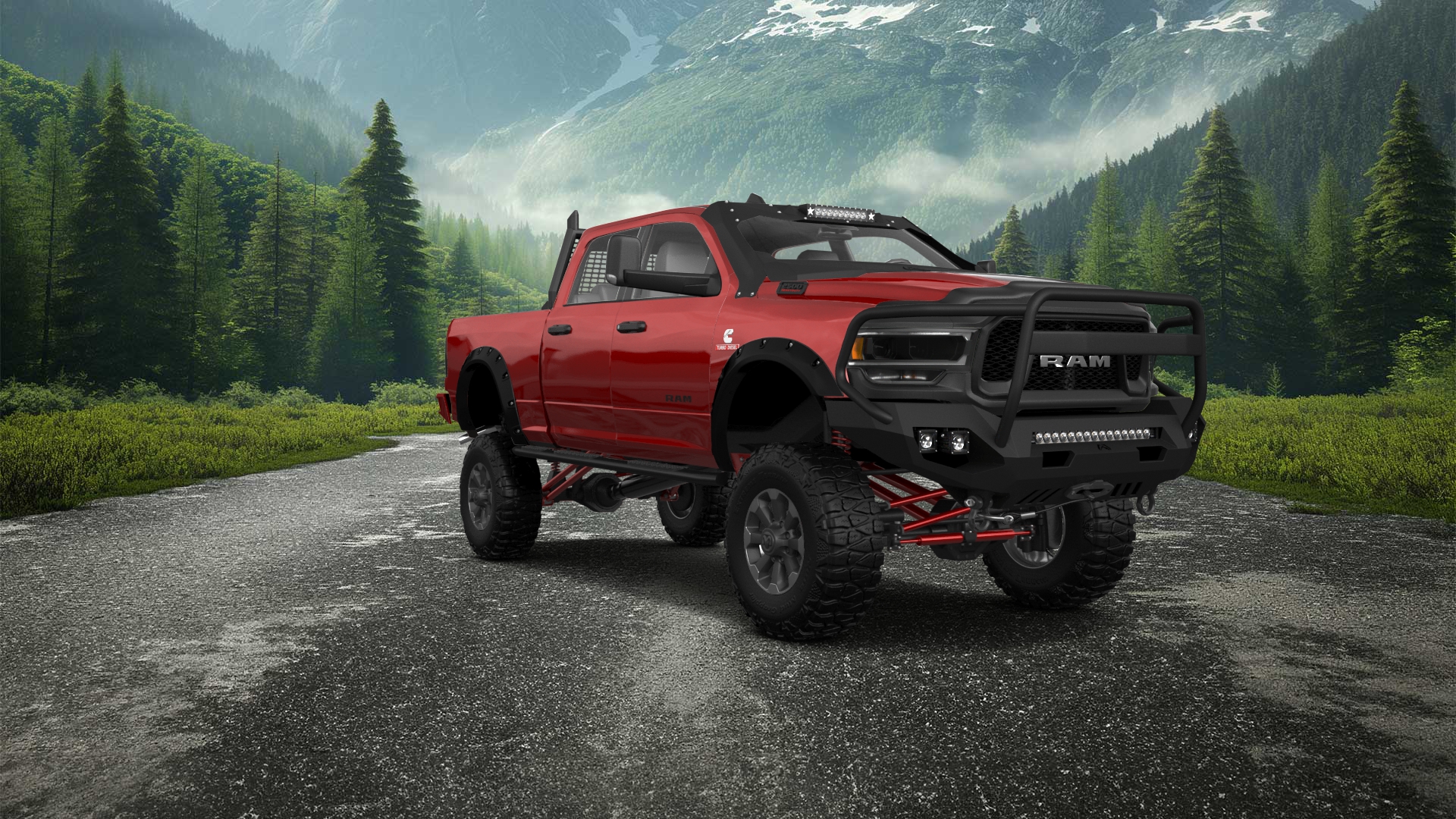 Dodge Ram 2500 4 Door pickup truck 2020 tuning