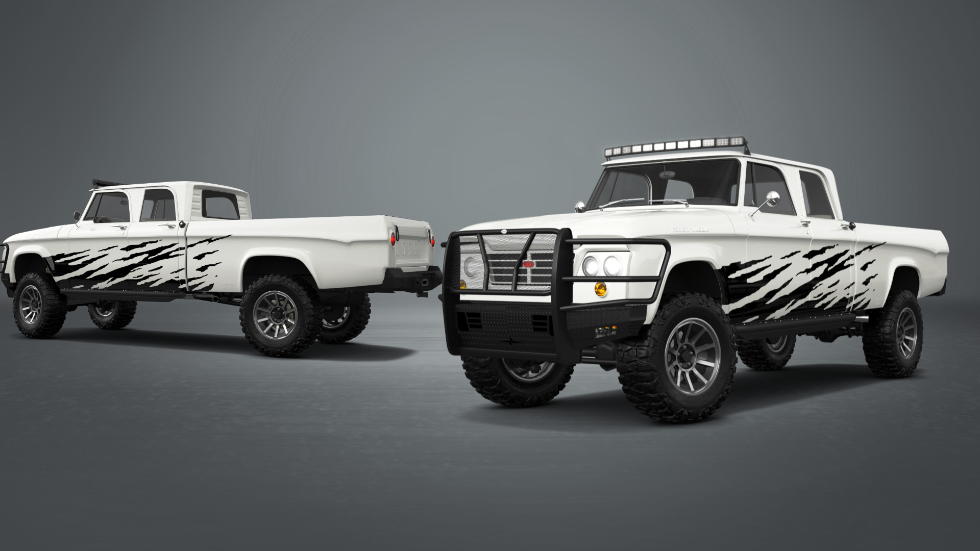 Dodge Power Wagon 4 Door pickup truck 1964 tuning