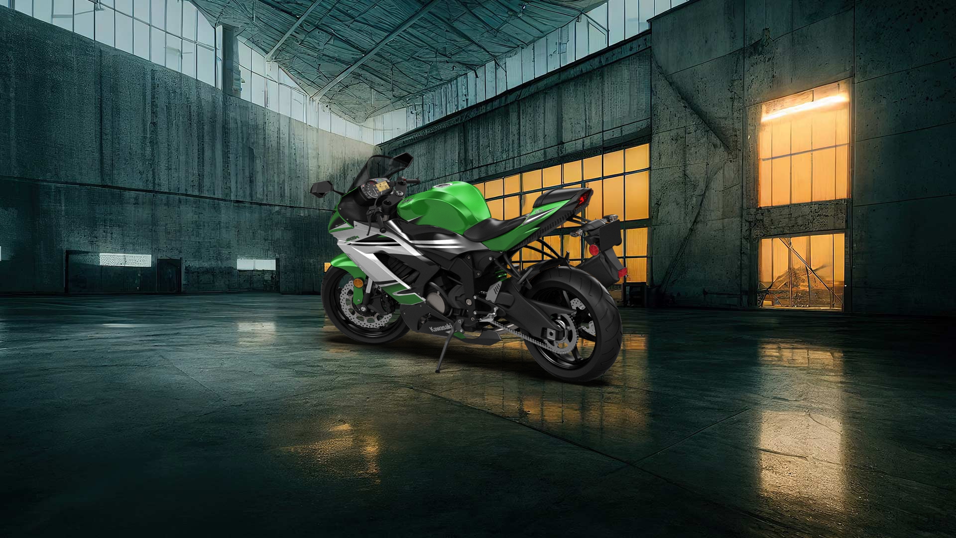 Kawasaki Ninja ZX 6R Sport Bike 2015 tuning