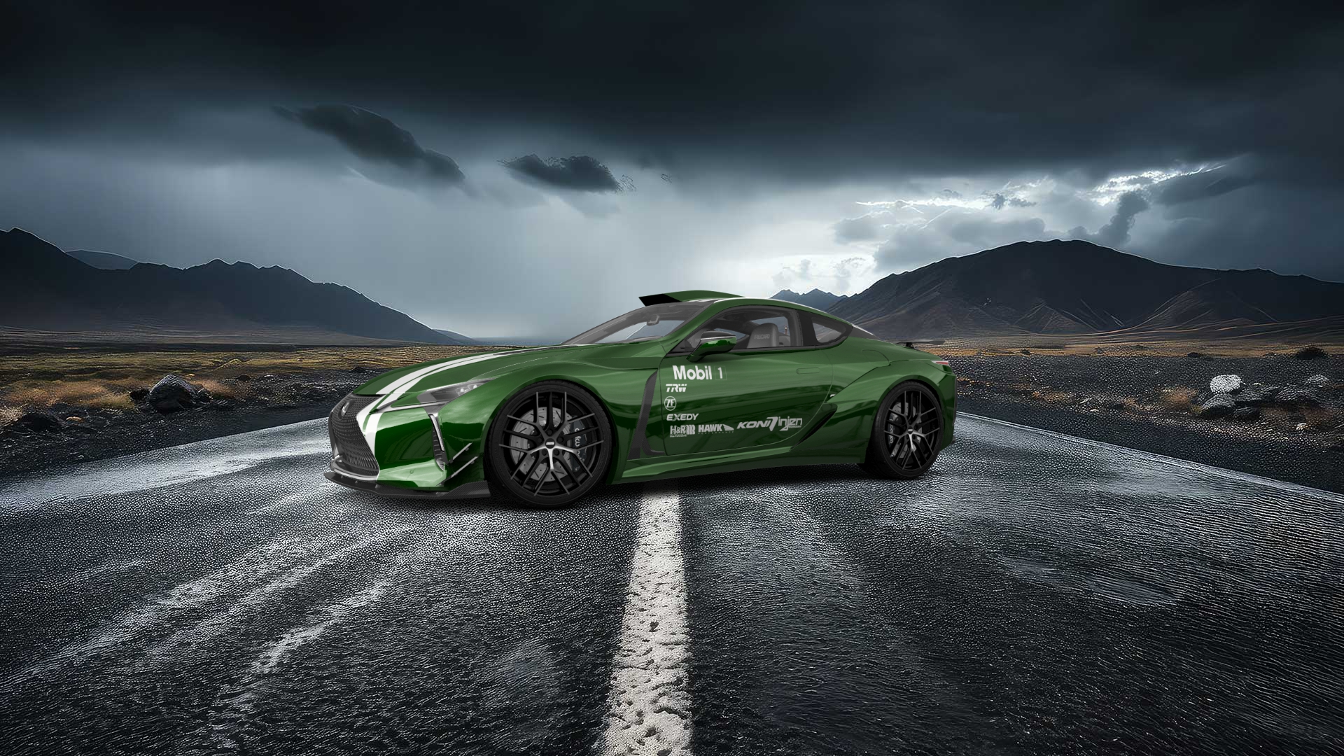 Lexus LC500 2 door fastback coupe 2017 tuning