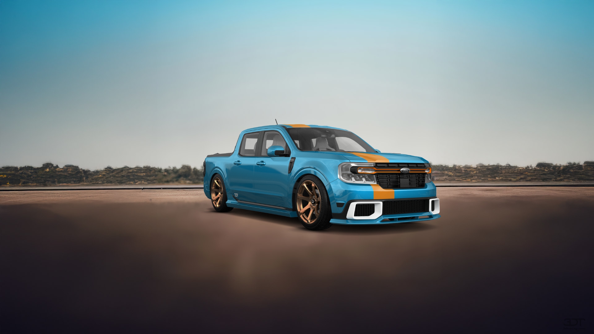 Ford Maverick 4 Door pickup truck 2022 tuning