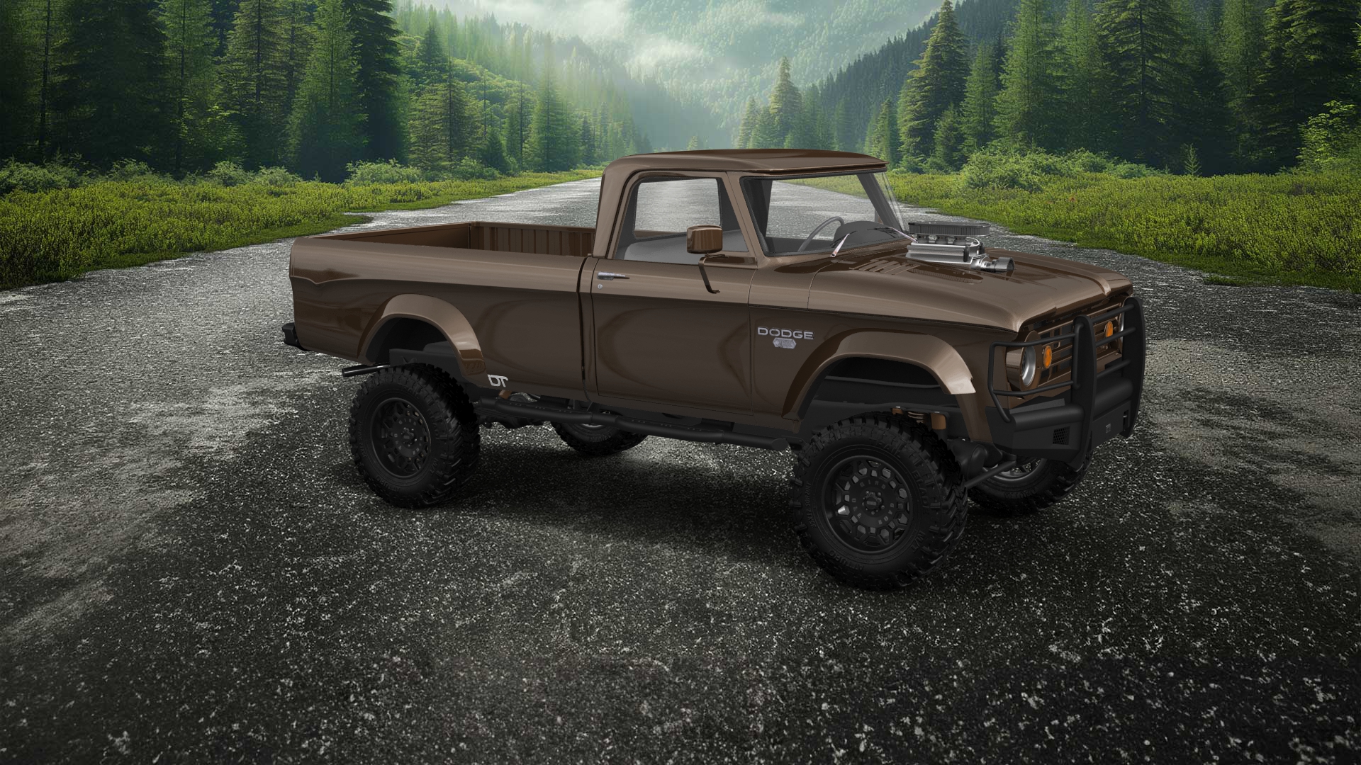 Dodge Power Wagon W200 2 Door pickup truck 1966 tuning