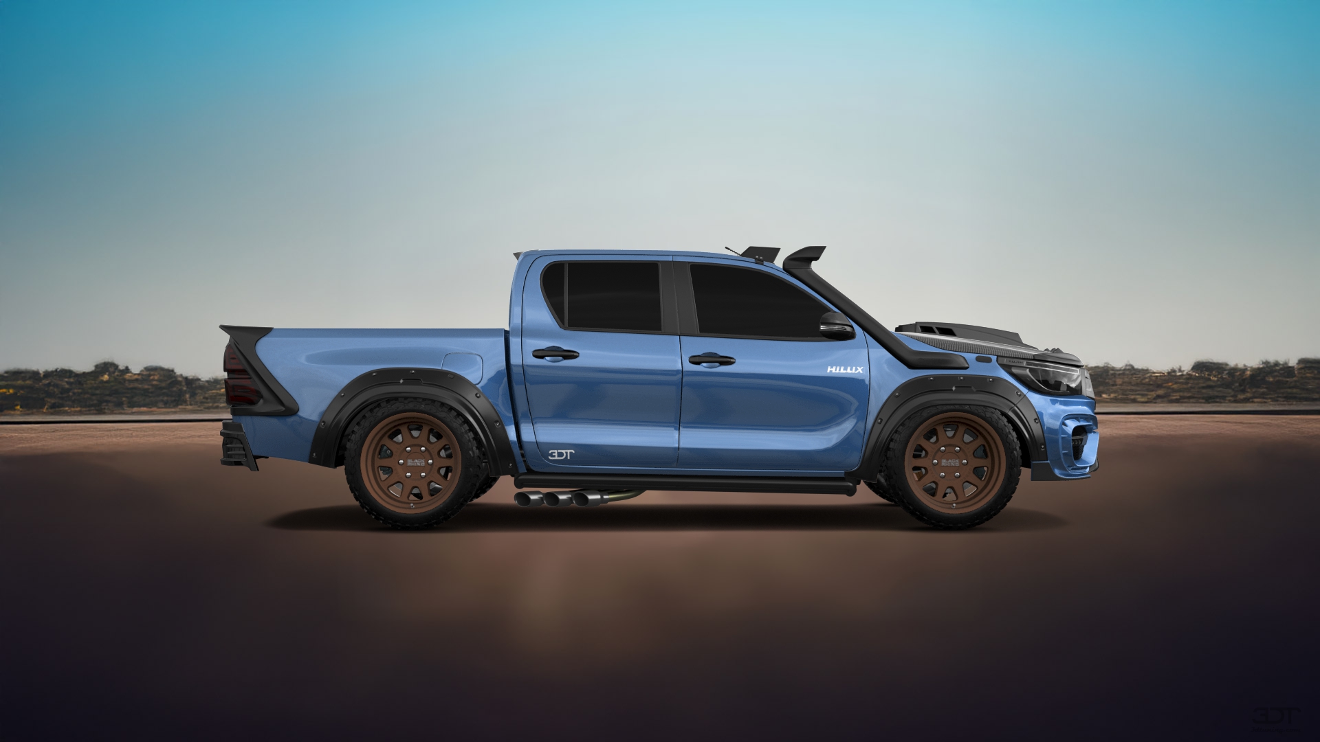 Toyota Hilux Double Cab 4 Door pickup truck 2015 tuning
