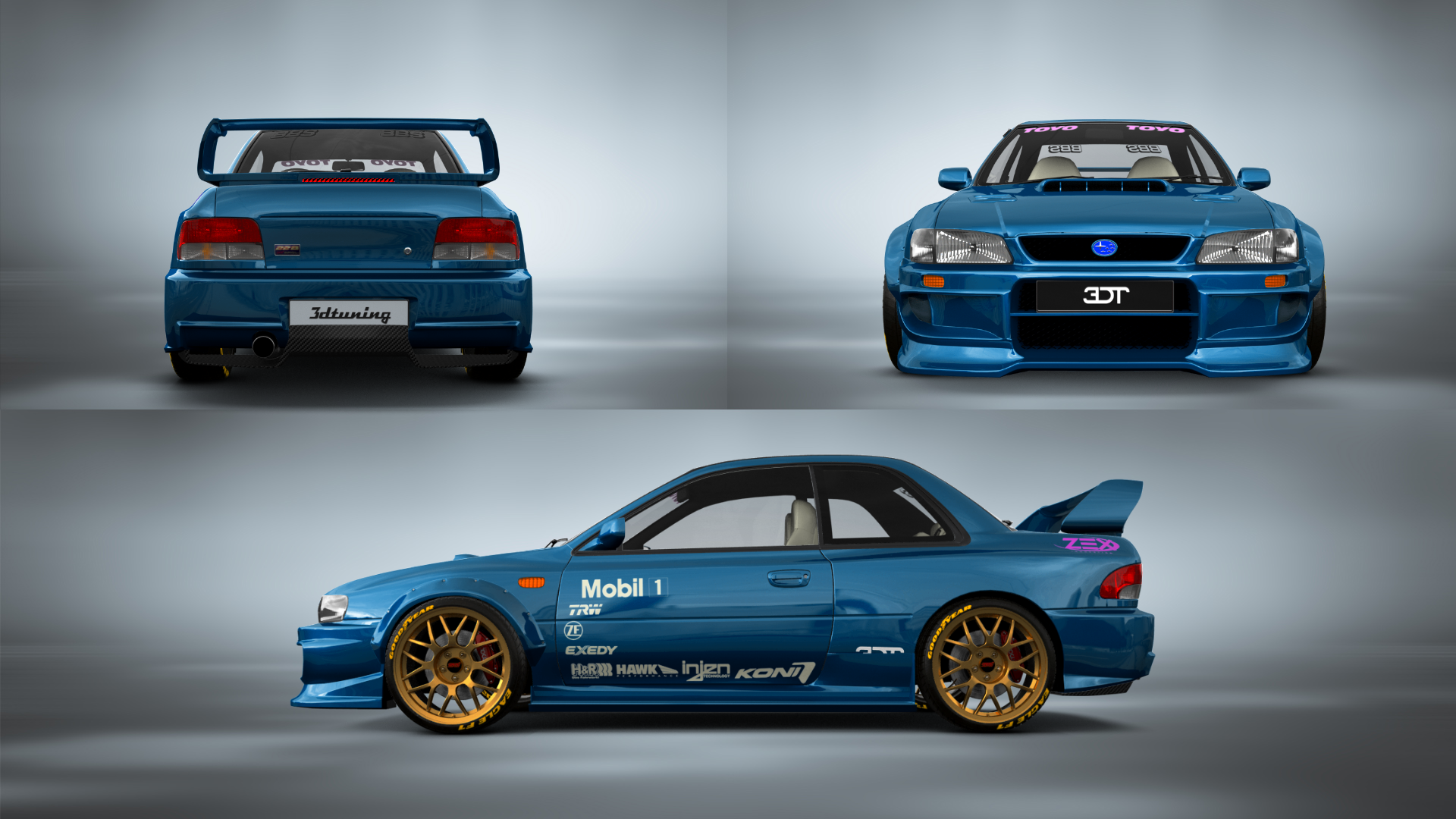 Subaru Impreza WRX STI 22B 2 Door Coupe 2000 tuning