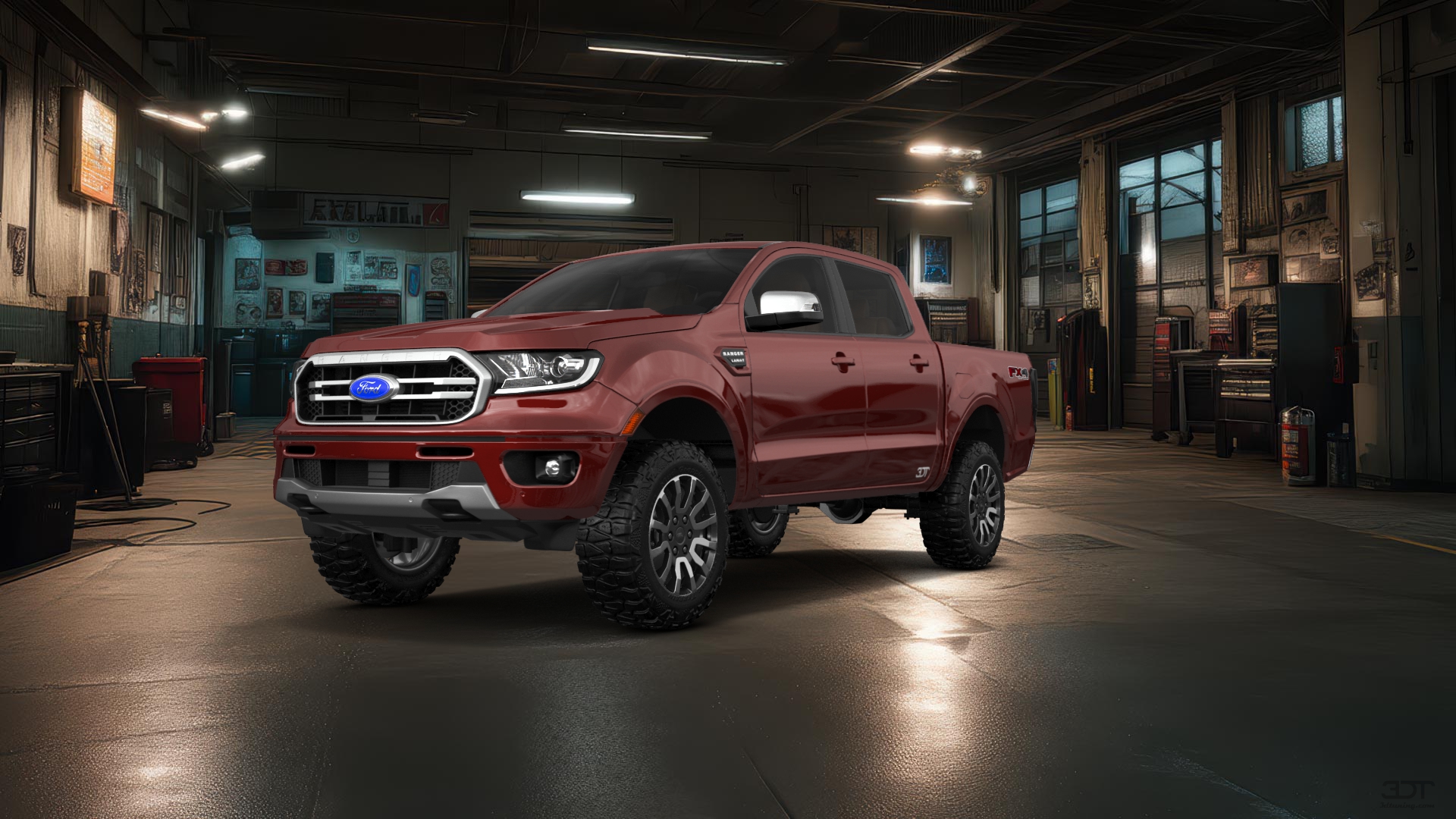 Ford Ranger 4 Door pickup truck 2019 tuning