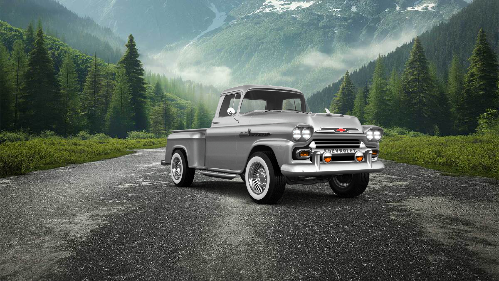 Chevrolet Apache Stepside 2 Door pickup truck 1959