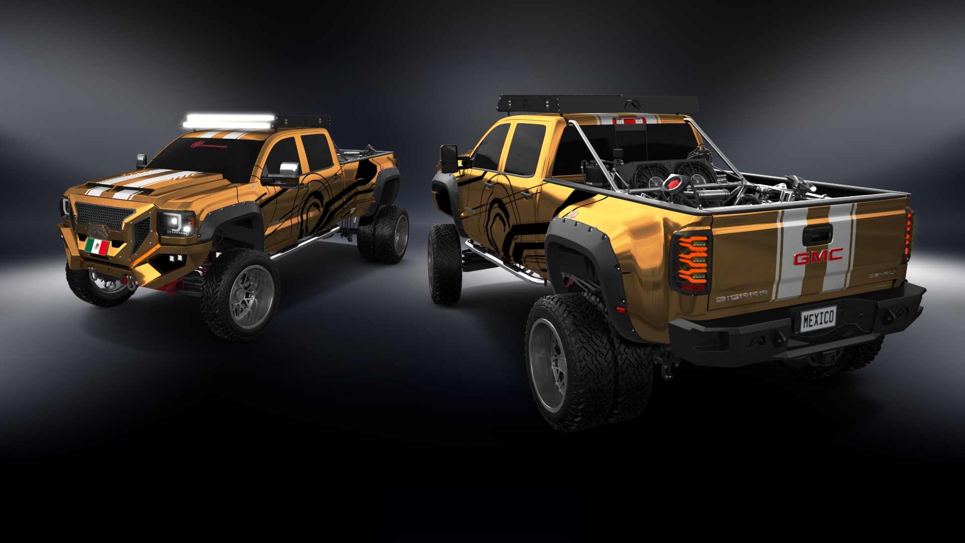 GMC Sierra 3500 HD Crew Cab 4 Door pickup truck 2015 tuning