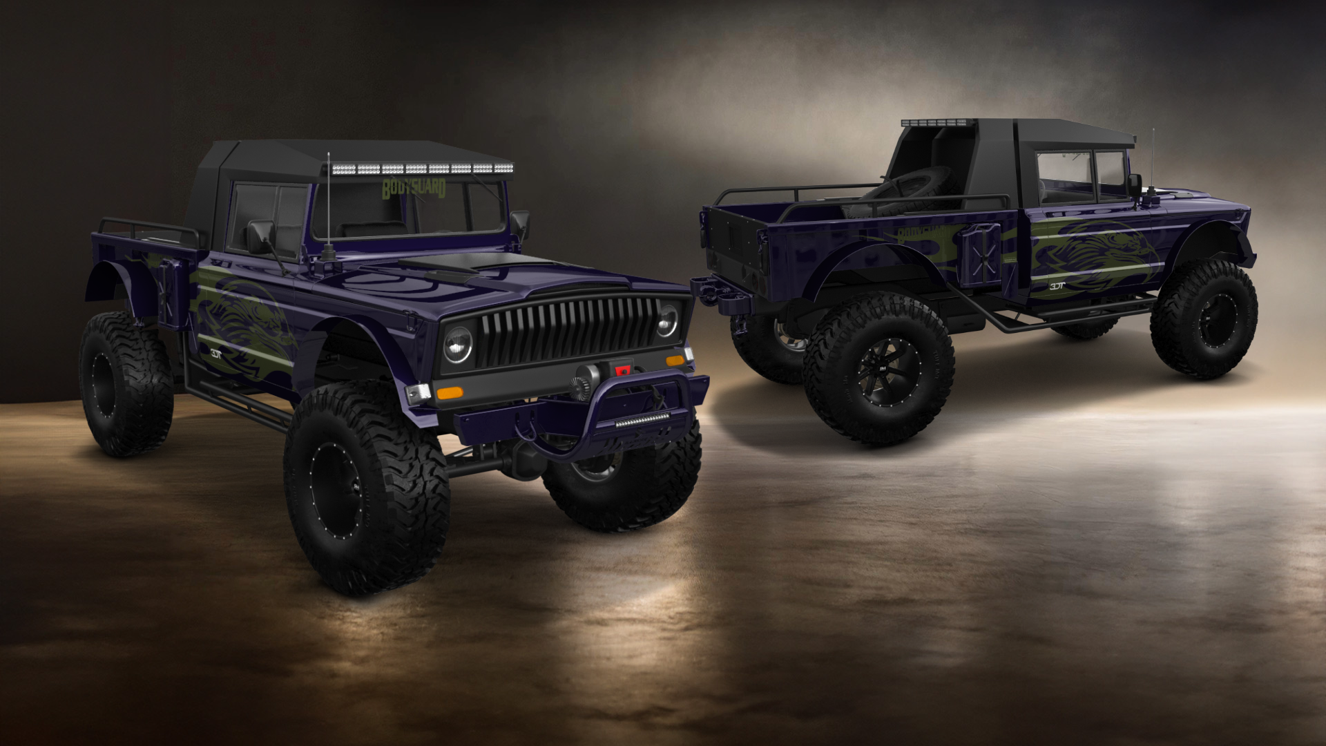 Jeep Kaiser M715 2 Door pickup truck 1968 tuning