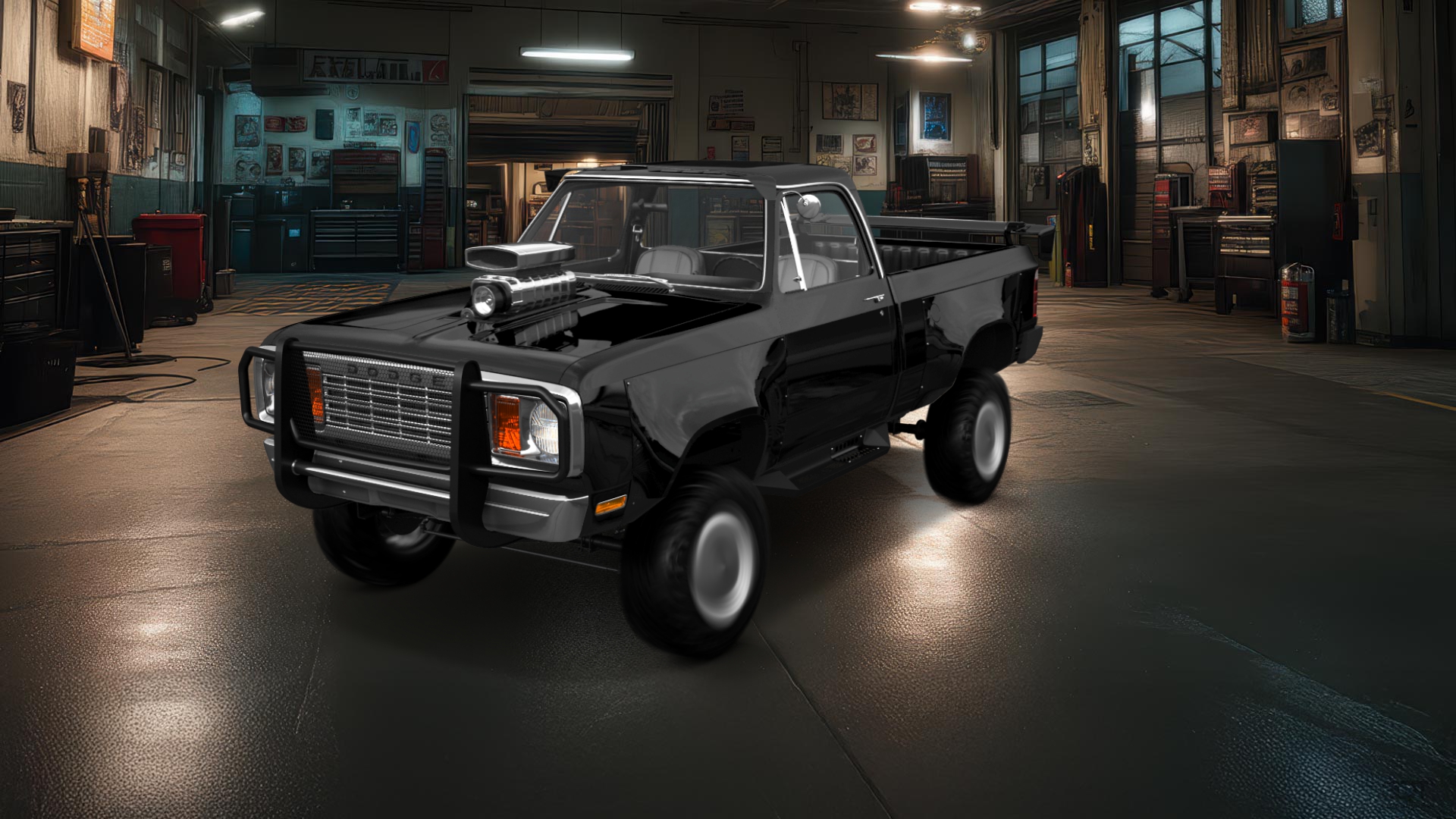 Dodge Power Wagon W200 2 Door pickup truck 1977 tuning