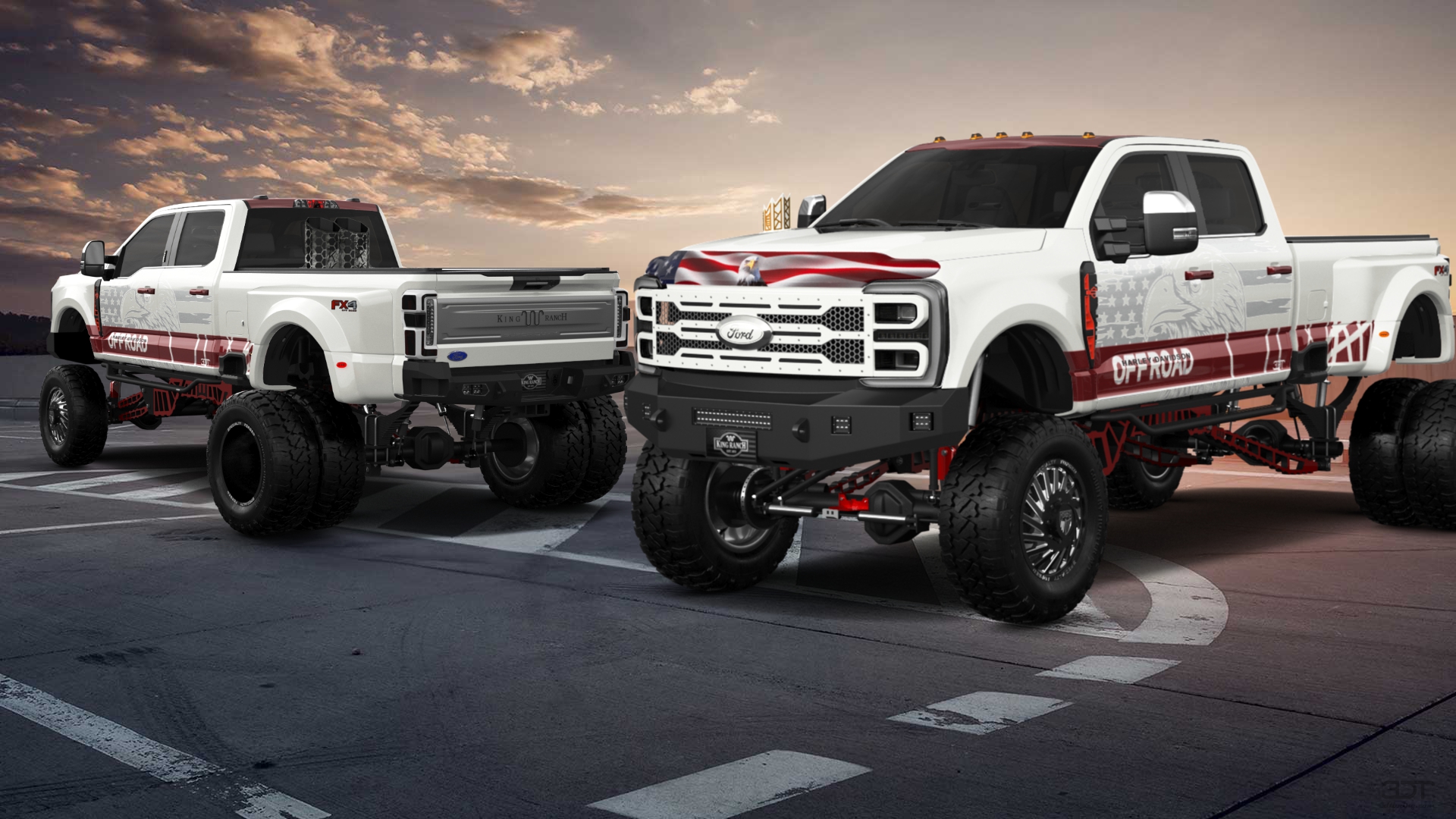 Ford F-350 DRW Crew Cab 4 Door pickup truck 2023 tuning