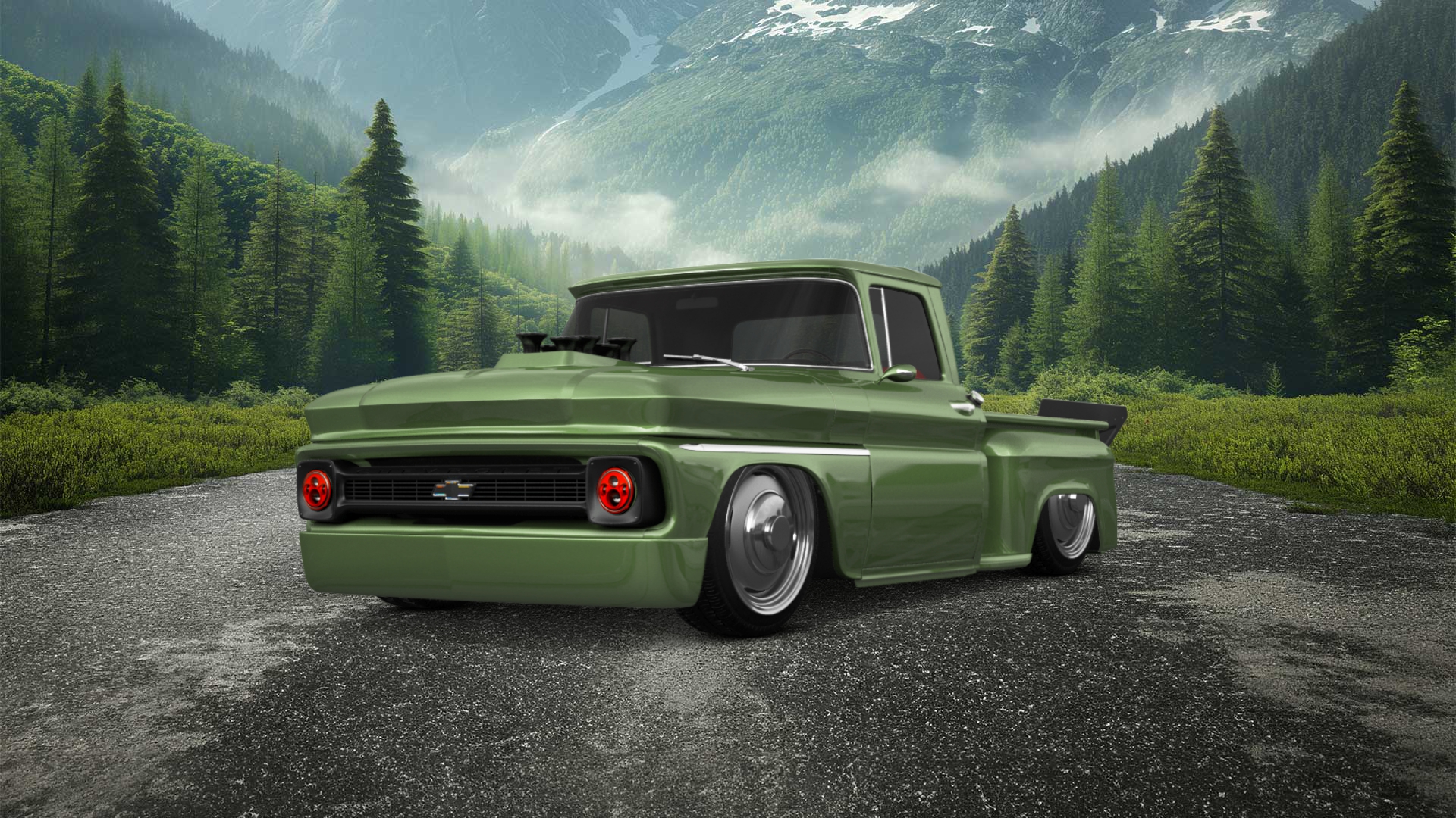 Chevrolet C-10 Stepside 2 Door pickup truck 1963 tuning