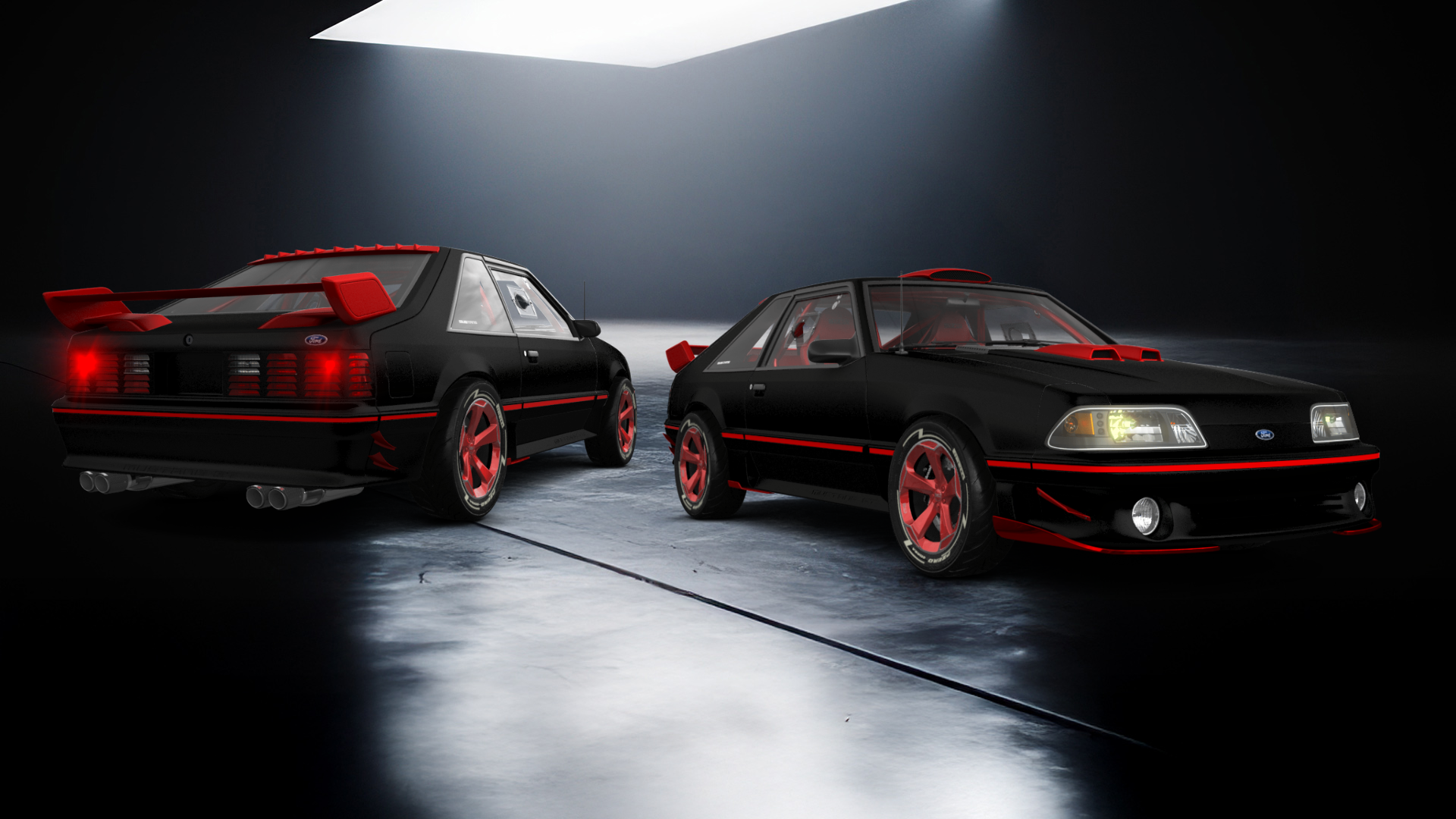 Ford Mustang 3 Door Hatchback 1988 Images