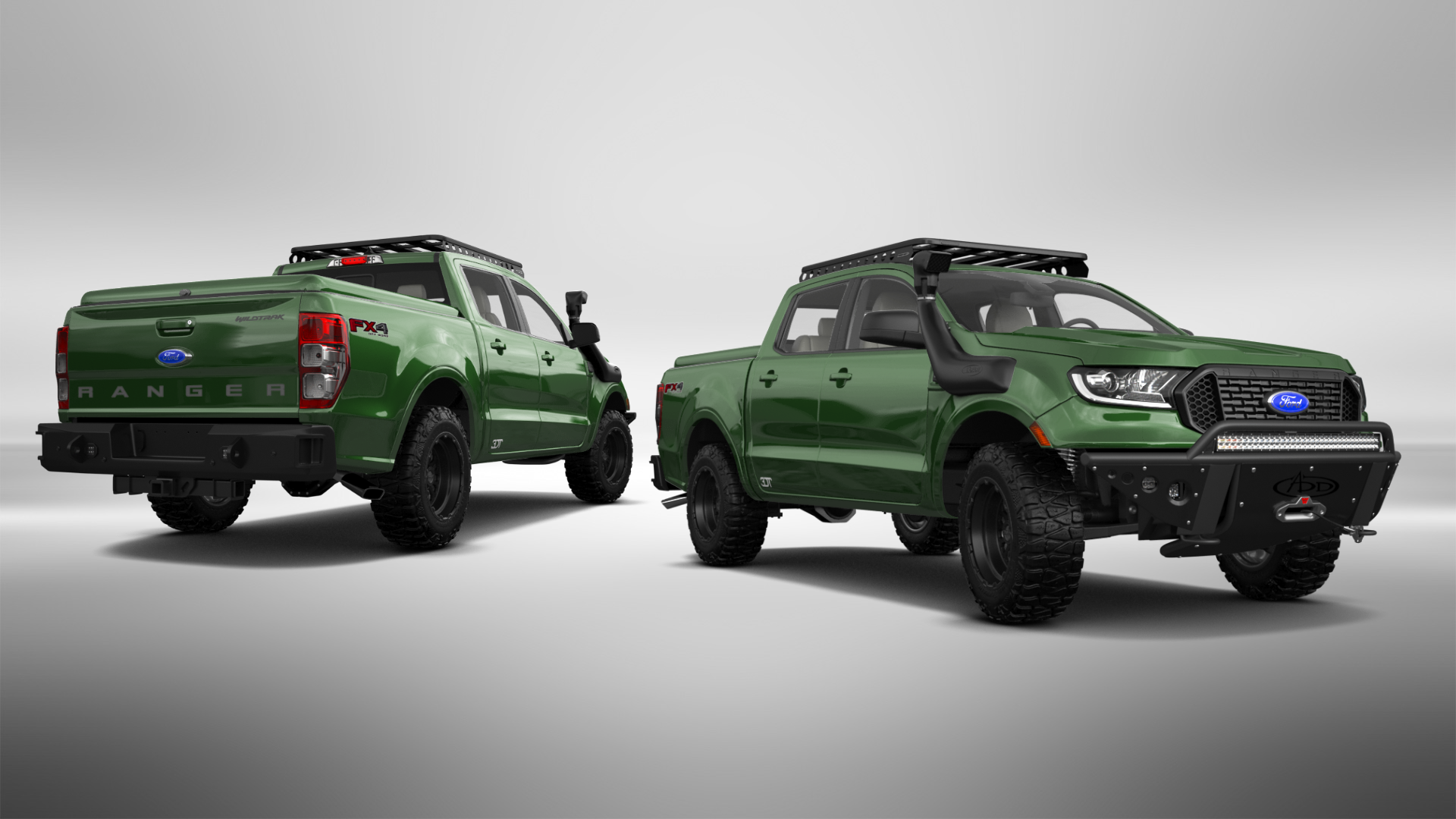 Ford Ranger 4 Door pickup truck 2019 tuning