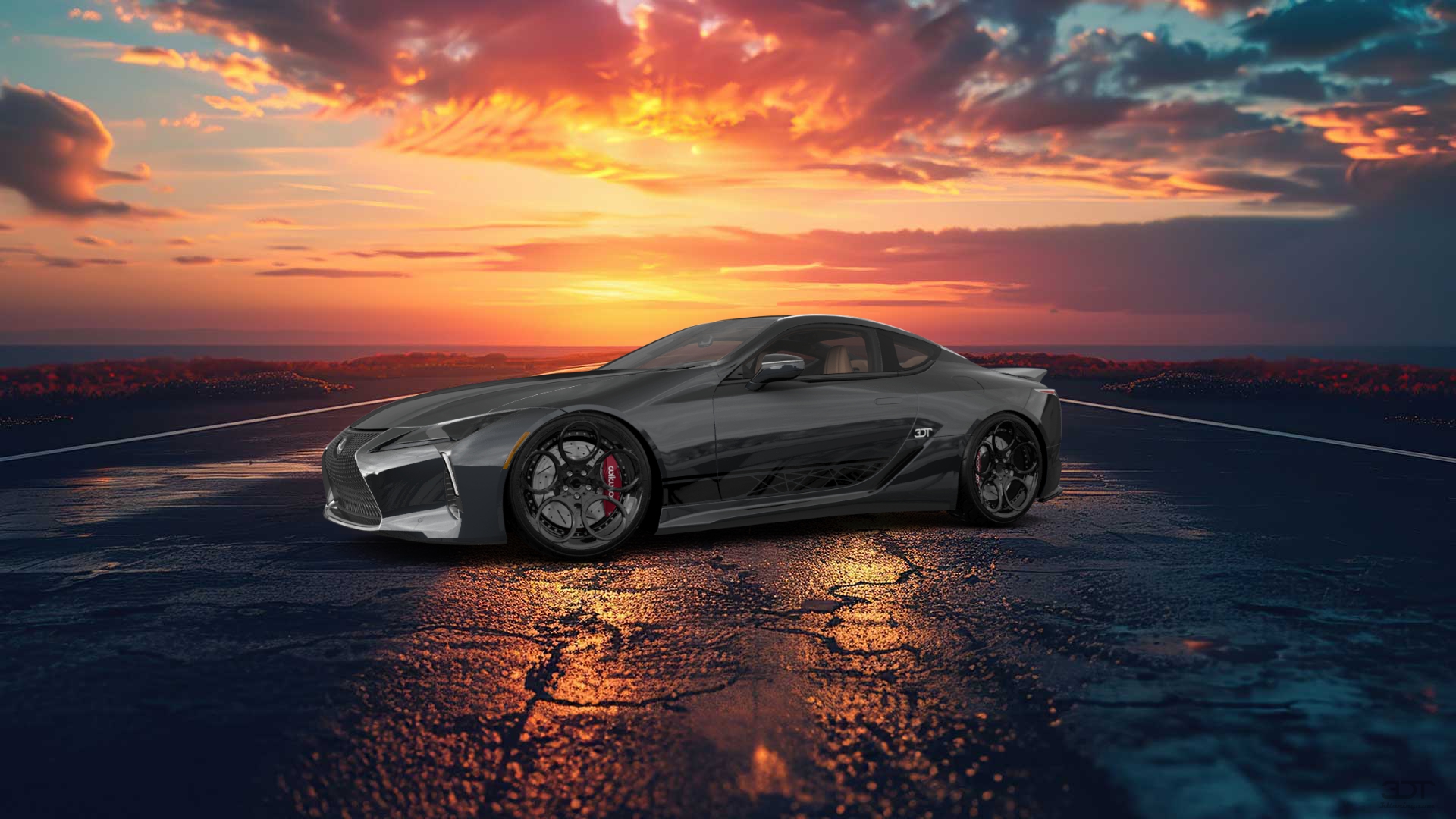 Lexus LC500 2 door fastback coupe 2017 tuning