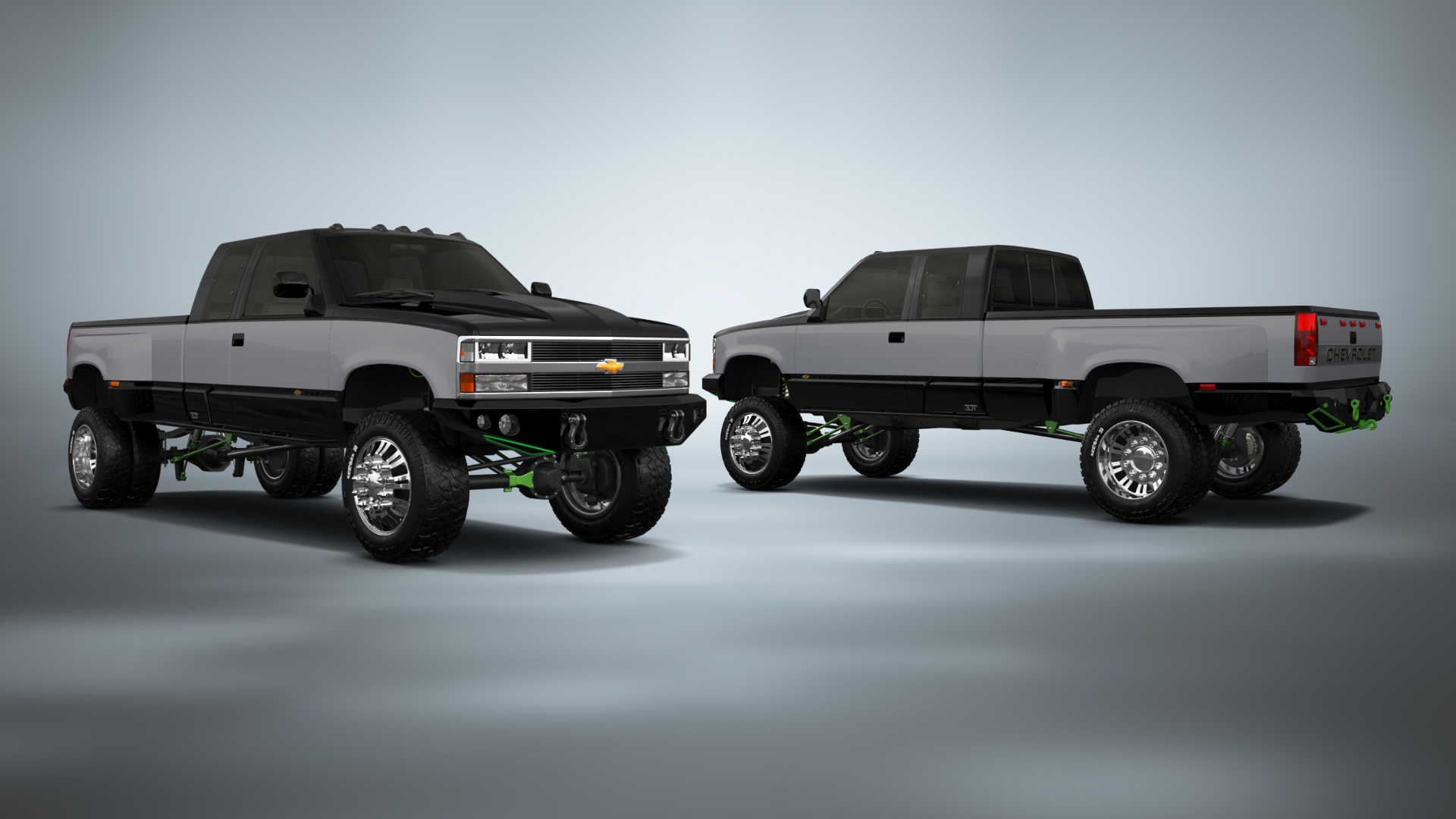 Chevrolet K3500 Extended Cab Pickup Truck 1988
