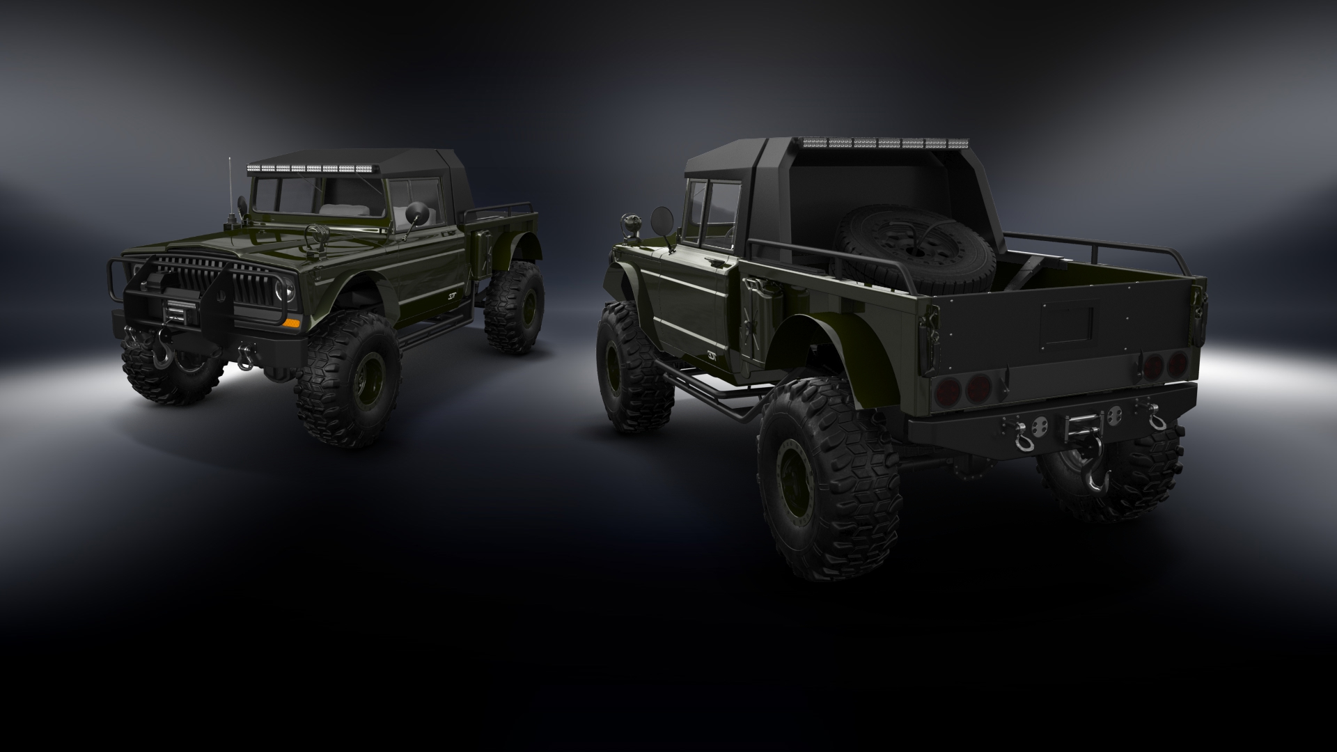 Jeep Kaiser M715 2 Door pickup truck 1968 tuning