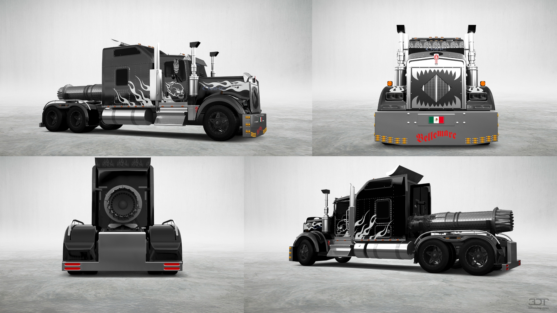 Kenworth W900 Sleeper Cab Truck 2015 tuning