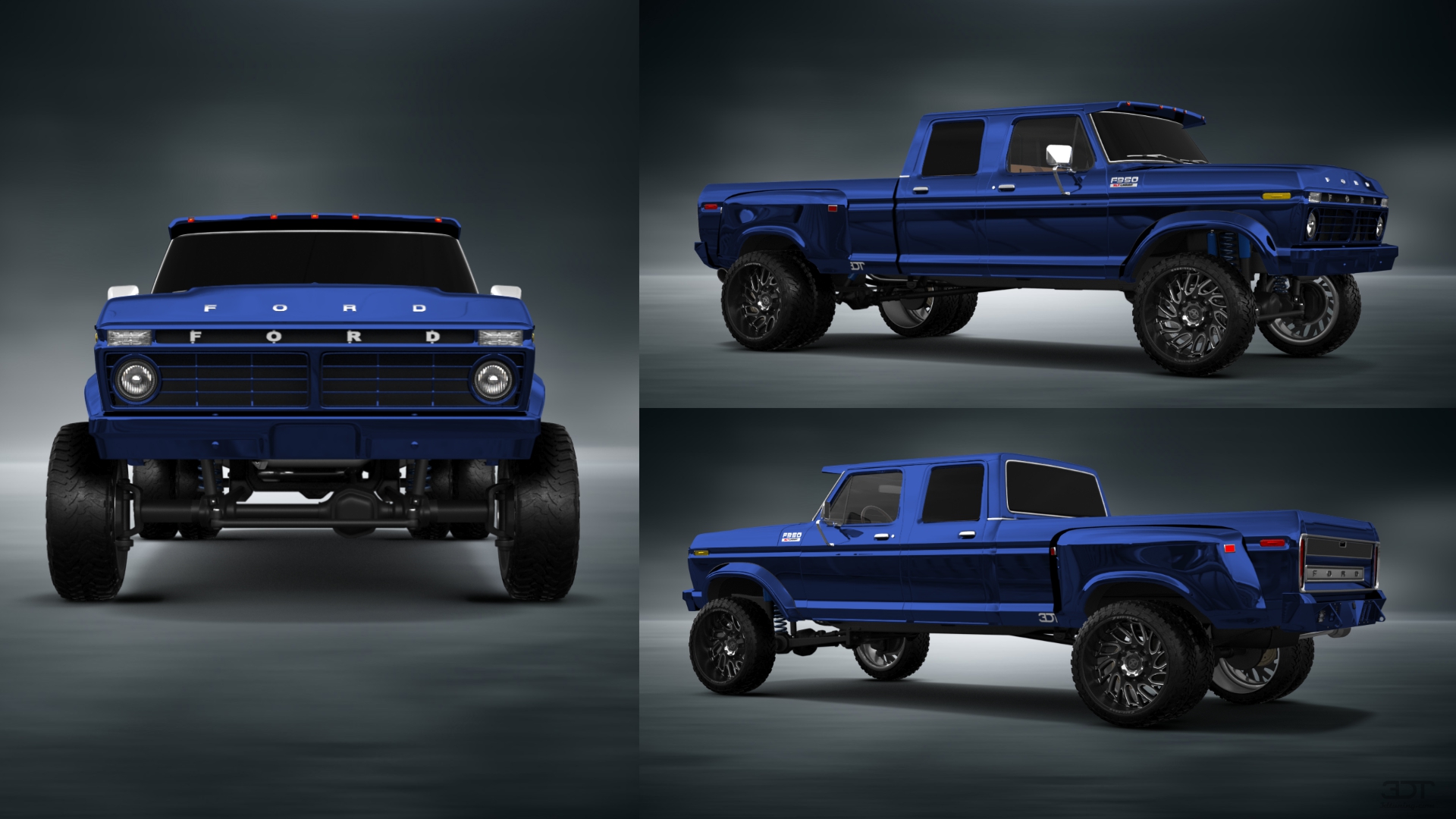 Ford F-350 Dually 4 Door pickup truck 1973