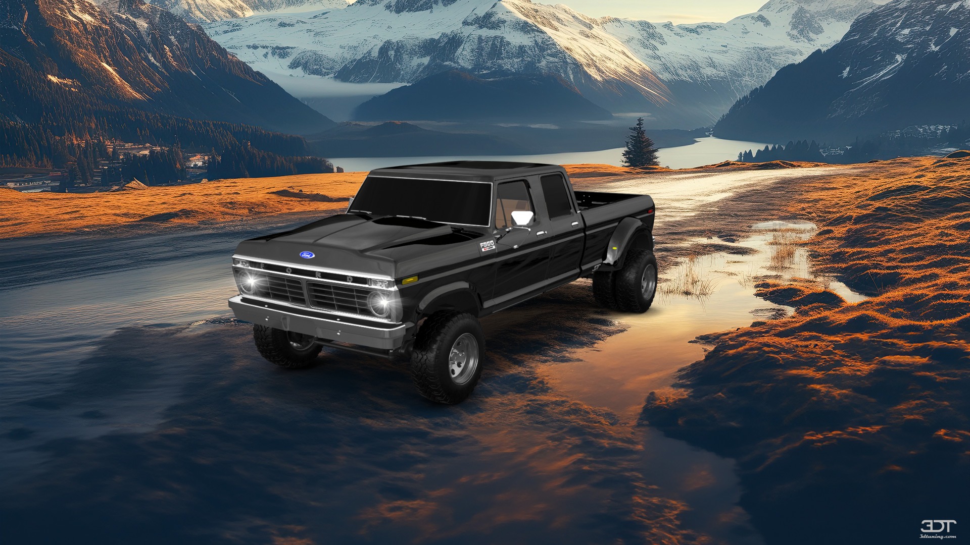 Ford F-350 Dually 4 Door pickup truck 1973