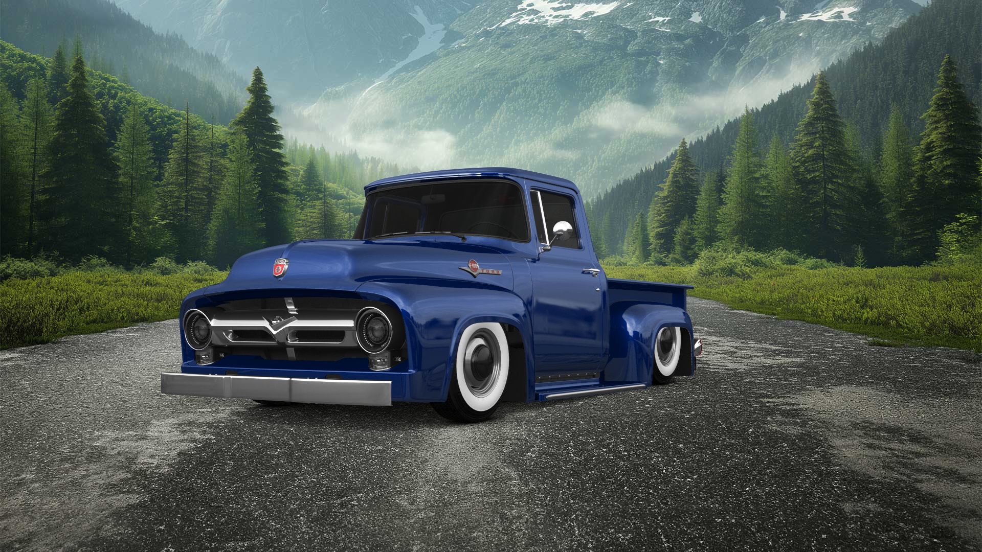 Ford F-100 2 Door truck 1956 tuning