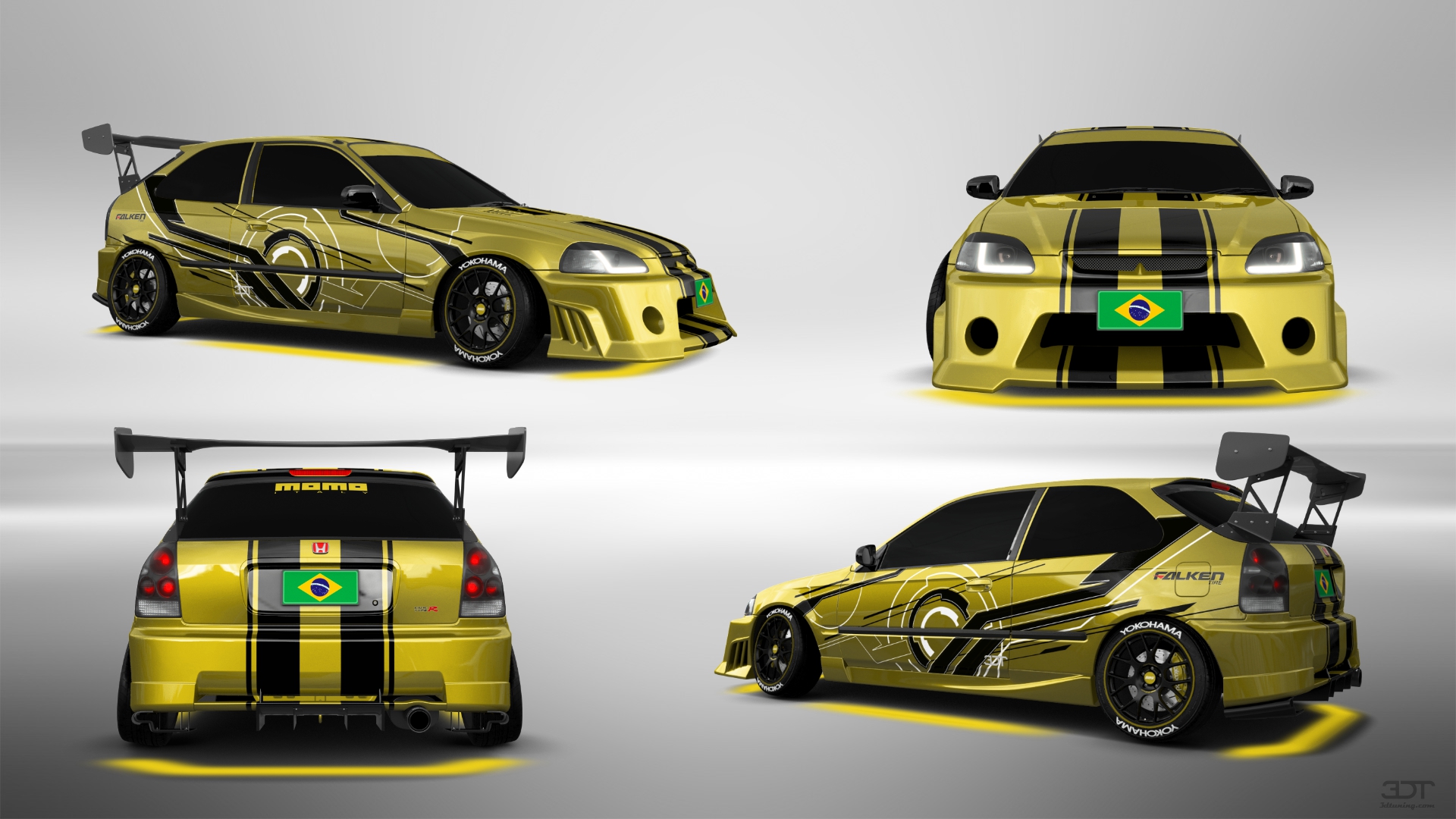 Honda Civic 3 Door Hatchback 1997 tuning