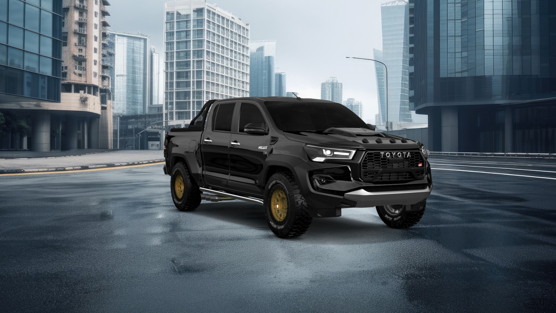 Toyota Hilux Double Cab 4 Door pickup truck 2015 tuning