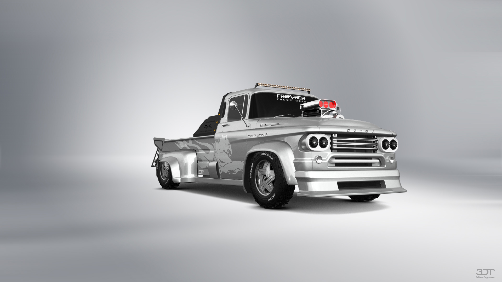 Dodge Power Wagon W300 2 Door pickup truck 1958 tuning