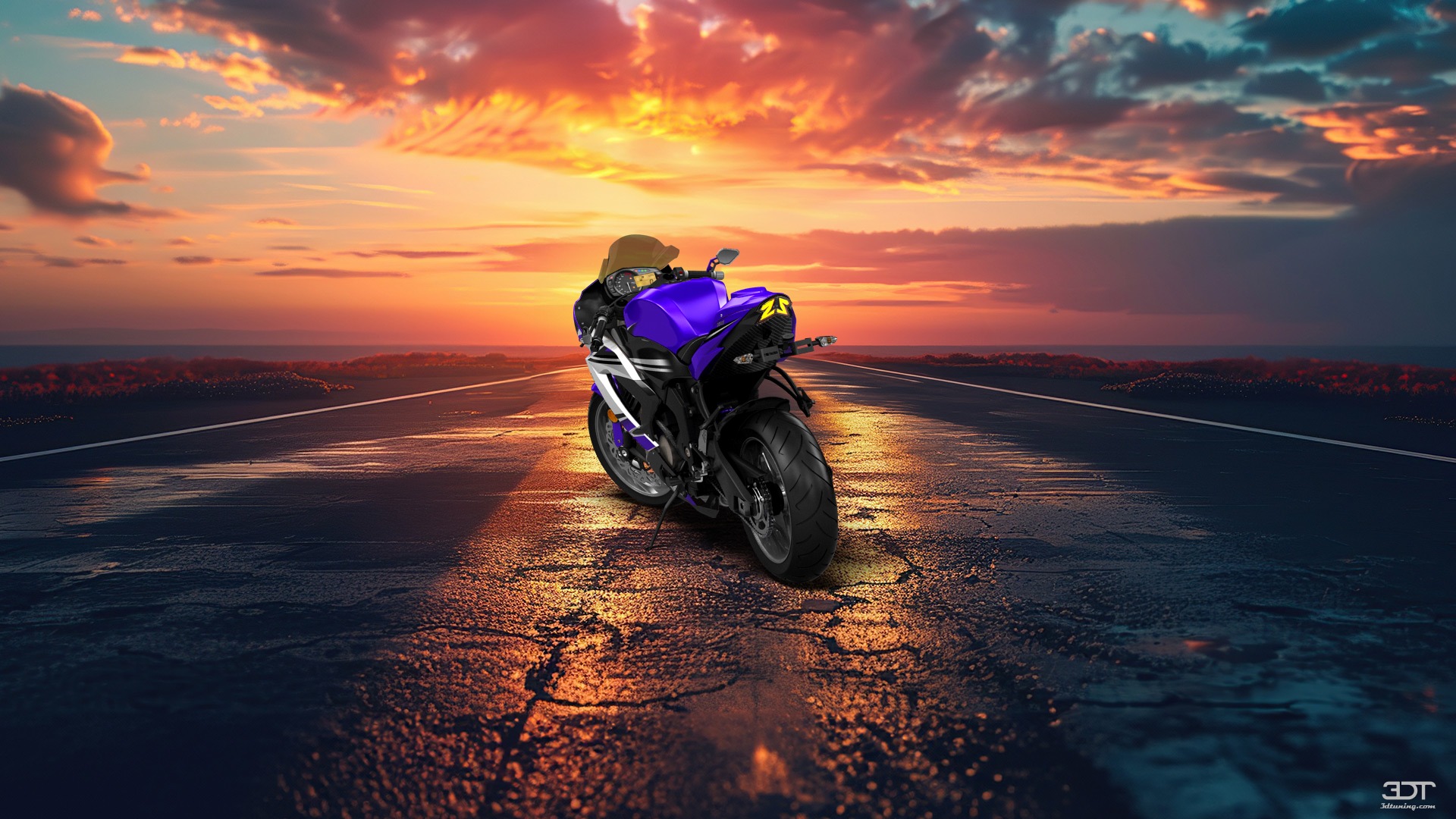 Kawasaki Ninja ZX 6R Sport Bike 2015 tuning