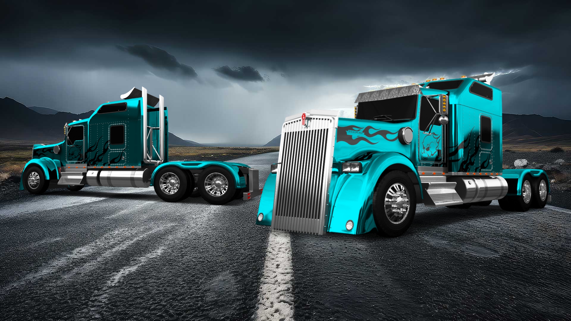 Kenworth W900 Sleeper Cab Truck 2015
