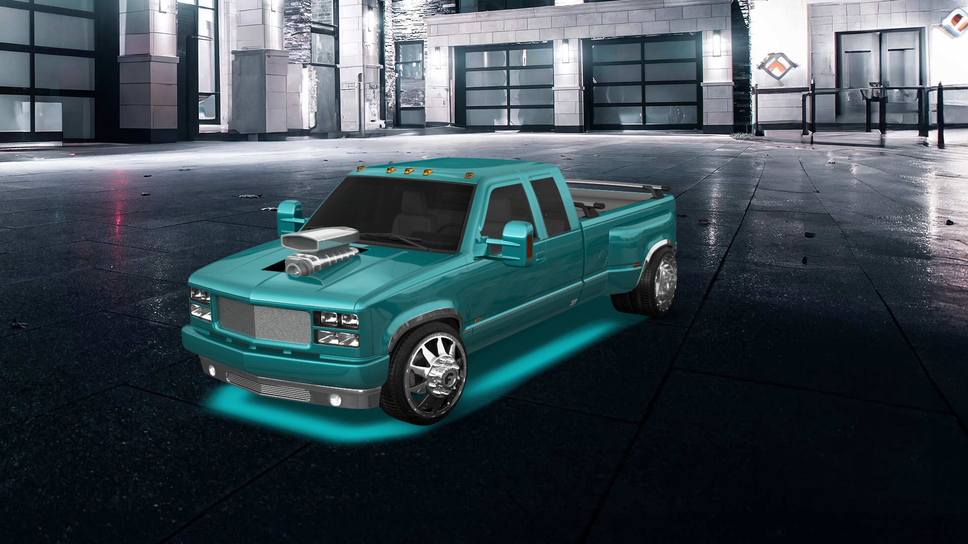 Chevrolet K3500 Extended Cab Pickup Truck 1988