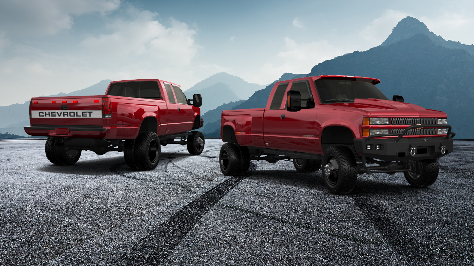Chevrolet K3500 Extended Cab Pickup Truck 1988