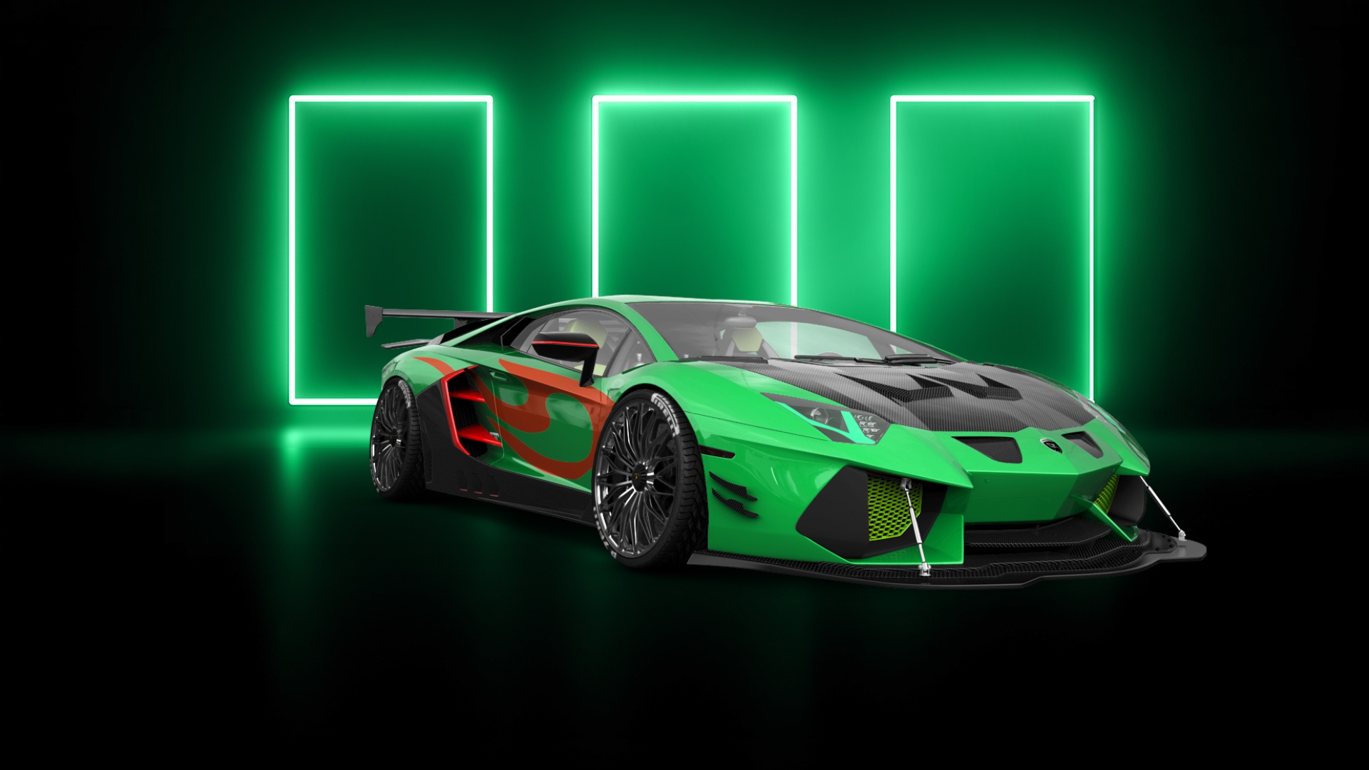 Lamborghini Aventador 2 Door Coupe 2012 tuning