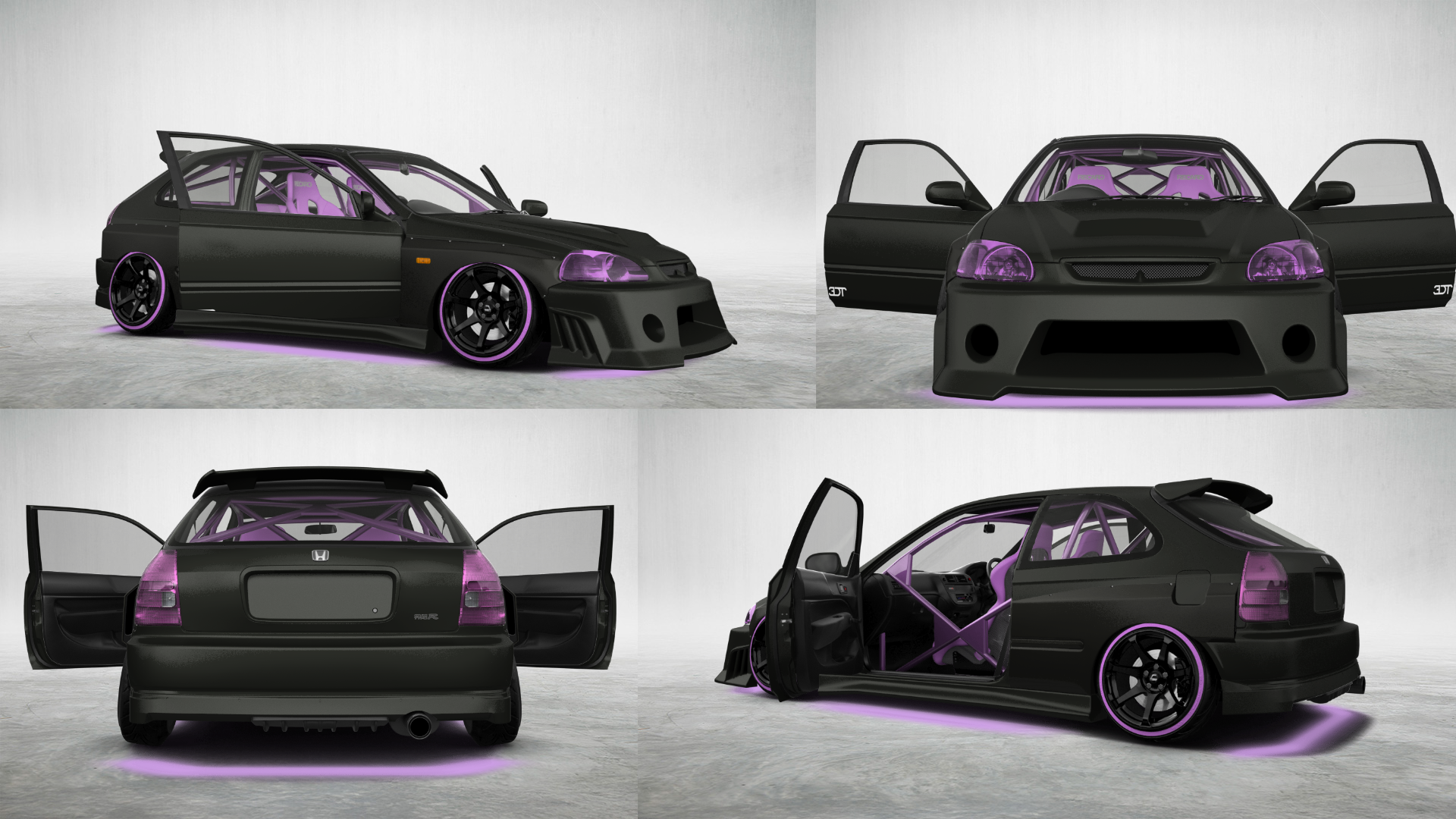 Tuning Honda Civic 3 Door Hatchback 1997