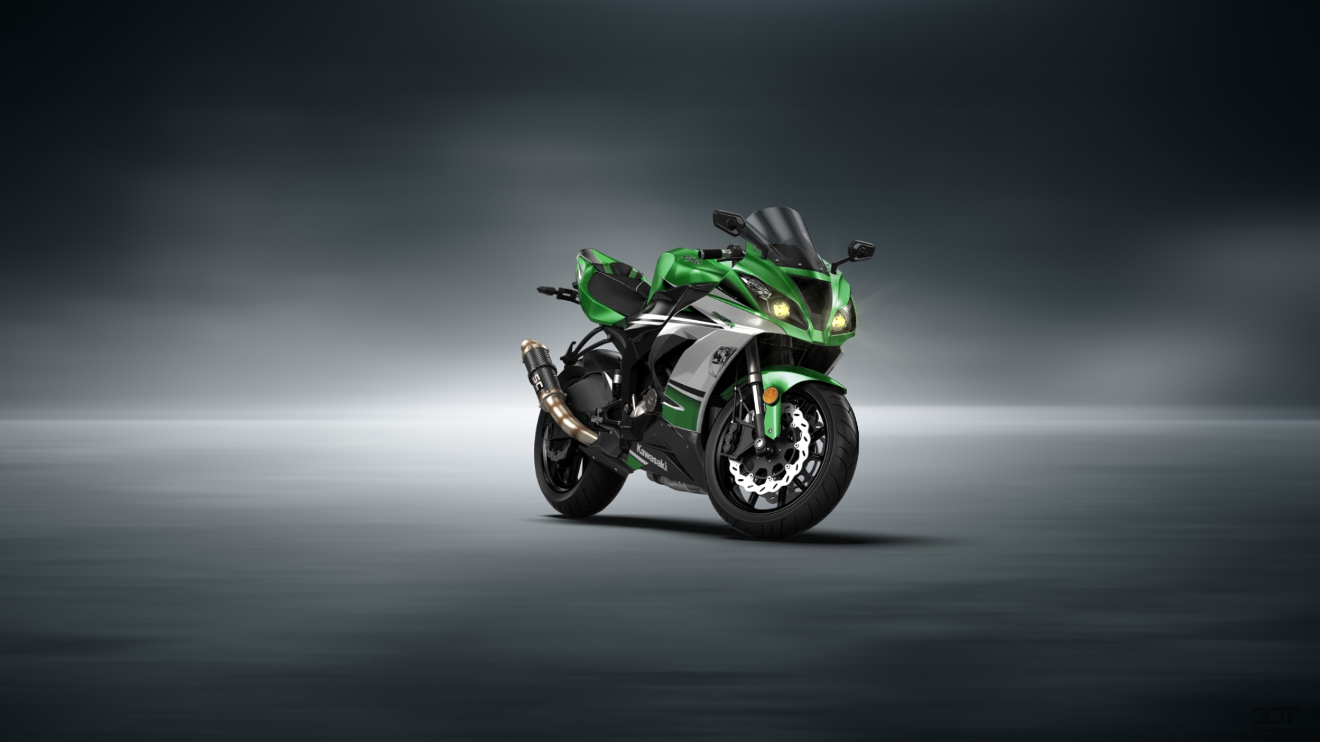 Kawasaki Ninja ZX 6R Sport Bike 2015 tuning