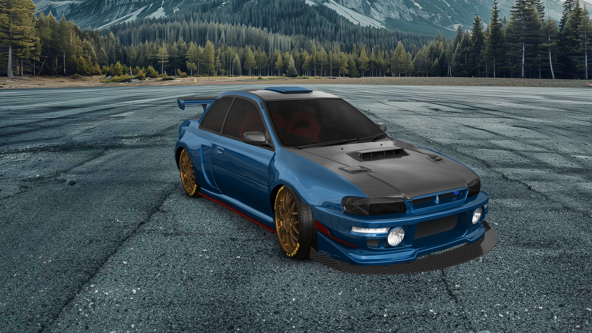 Subaru Impreza WRX STI 22B 2 Door Coupe 2000 tuning