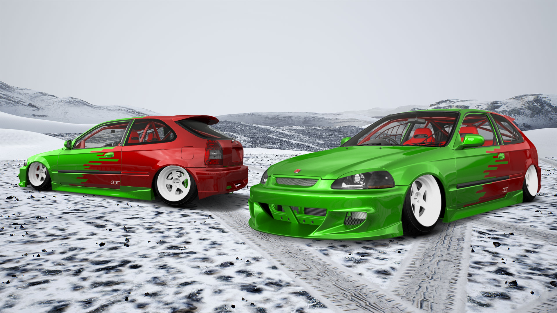 Honda Civic 3 Door Hatchback 1997 Images