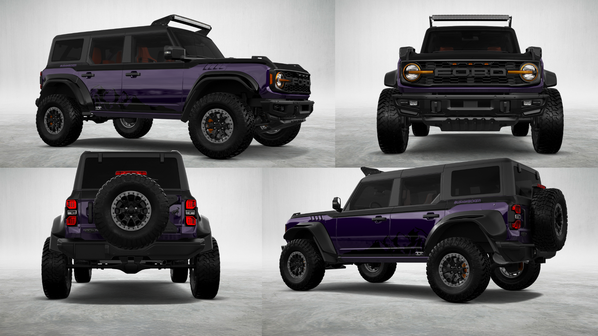 Ford Bronco Raptor 4 Door pickup truck 2022 tuning