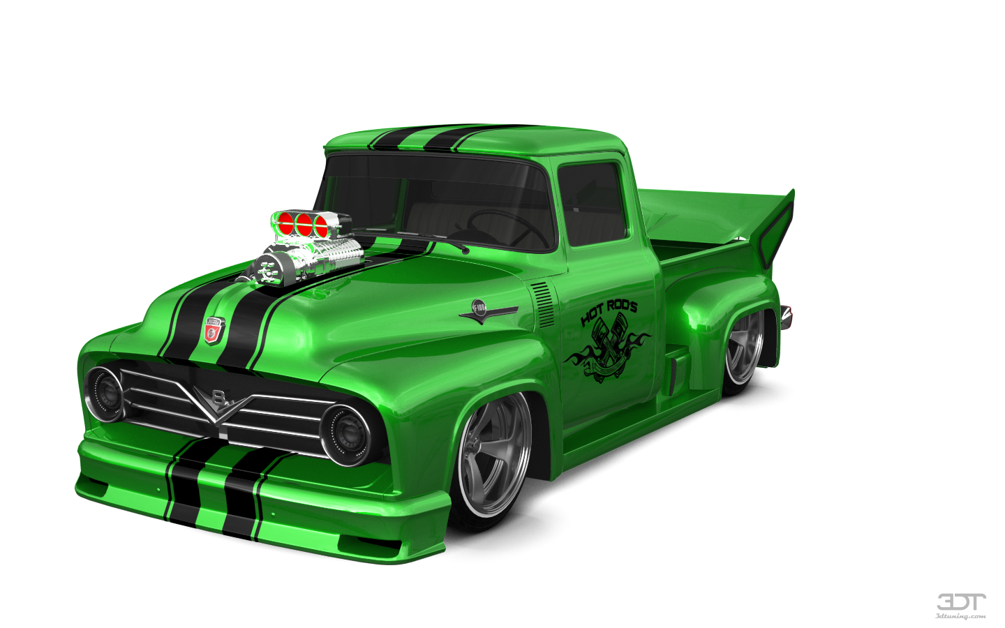 Tuning Ford F-100 2 Door truck 1956