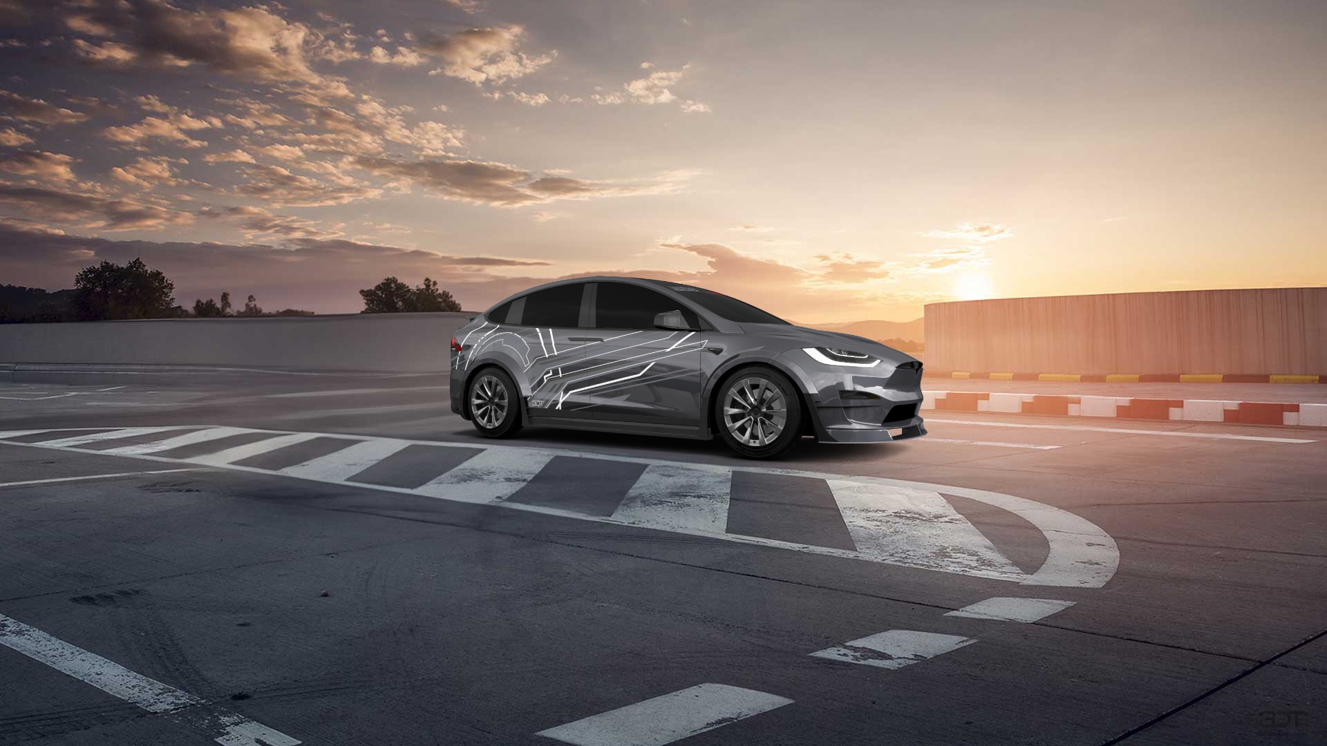 Tesla Model X 5 Door SUV 2024 tuning