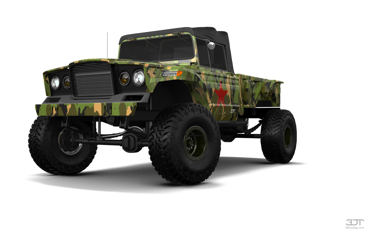 Tuning Jeep Kaiser M715 2 Door pickup truck 1968