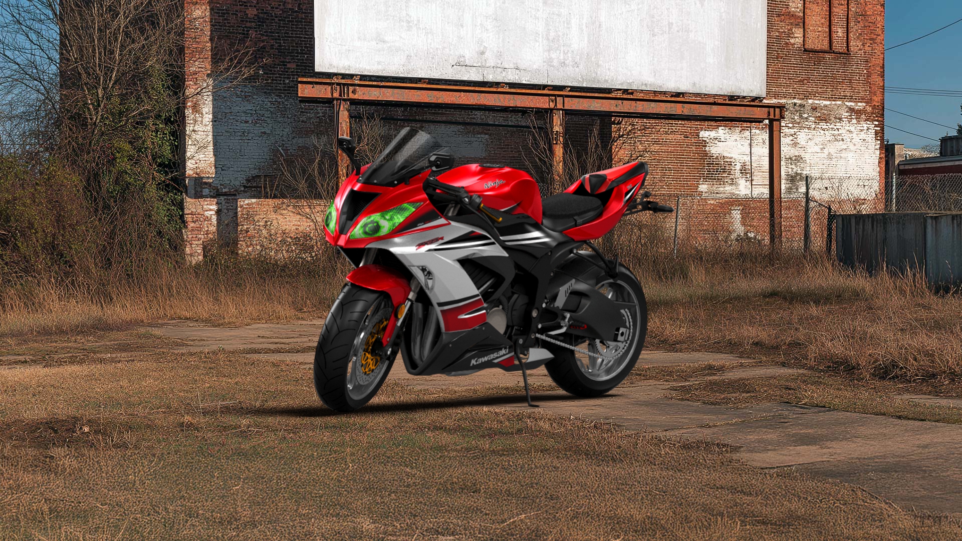 Kawasaki Ninja ZX 6R Sport Bike 2015 tuning