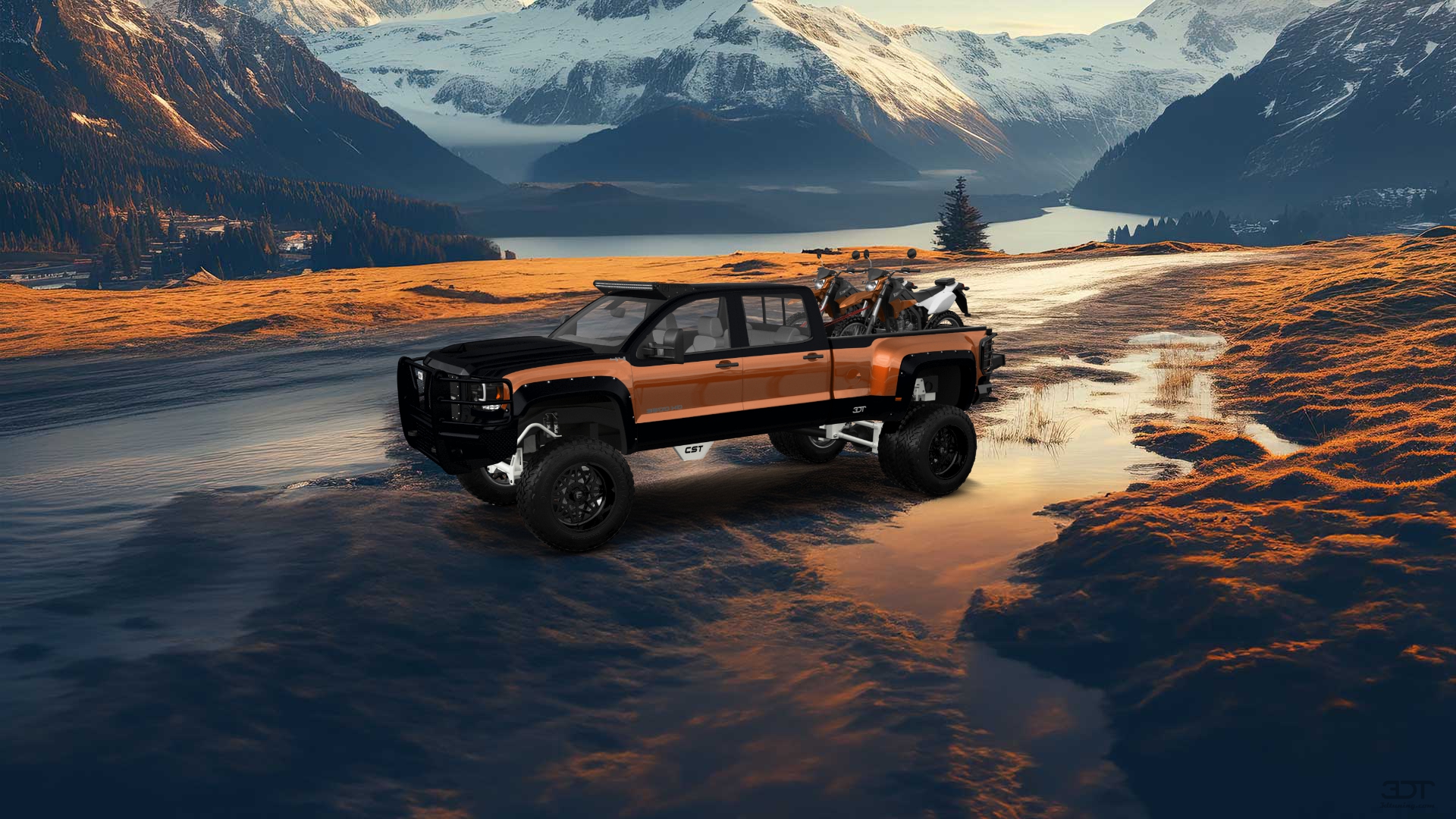 GMC Sierra 3500 HD Crew Cab 4 Door pickup truck 2015 tuning