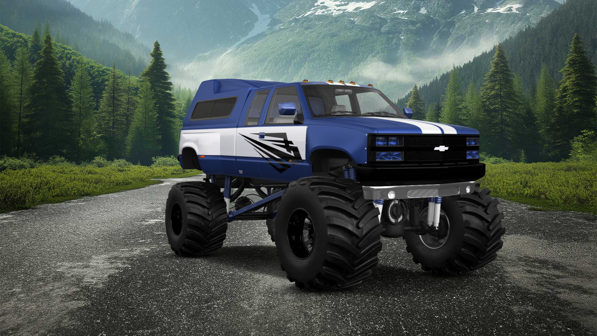 Chevrolet K3500 Extended Cab Pickup Truck 1988