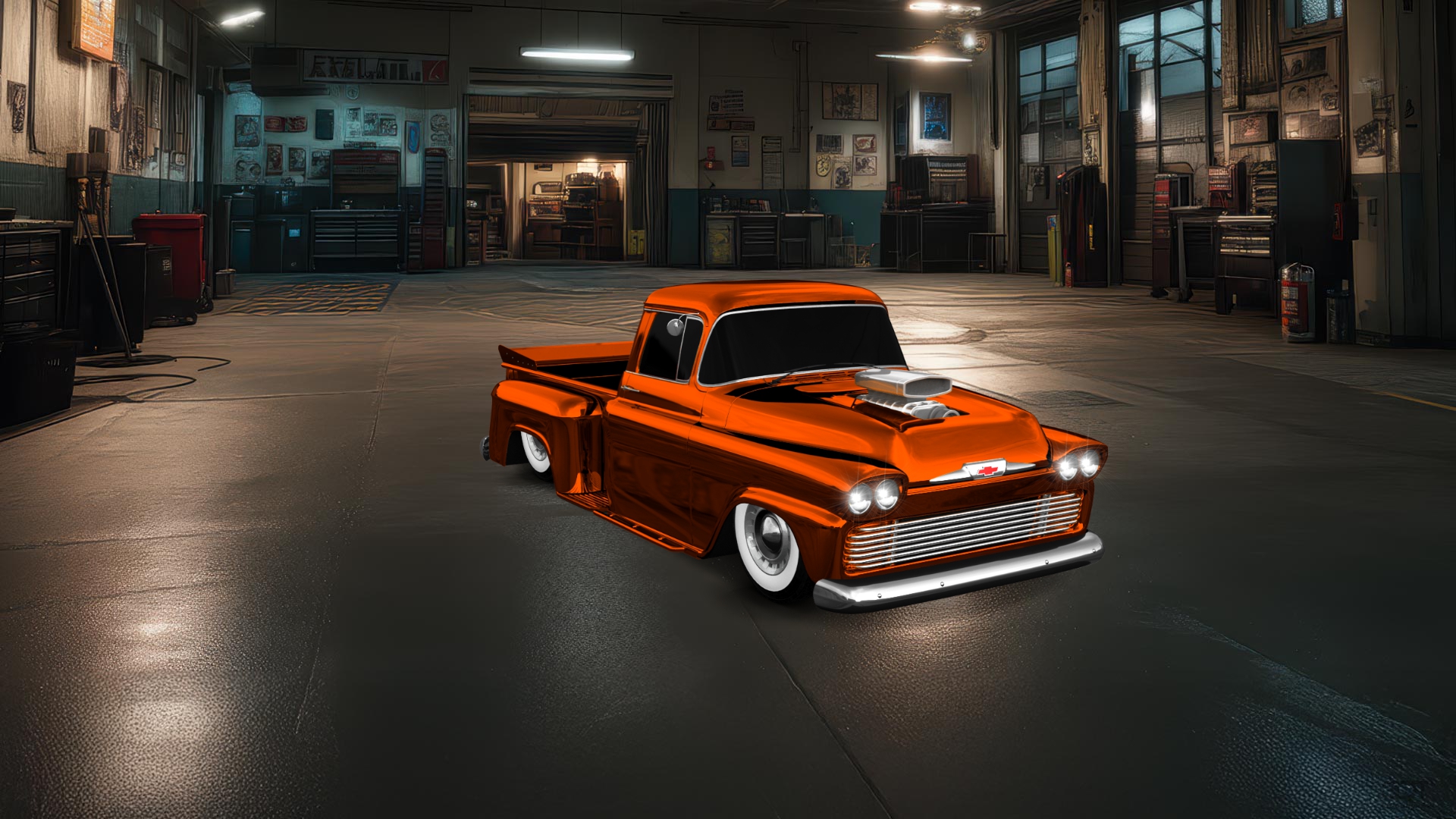 Chevrolet Apache Stepside 2 Door pickup truck 1959 tuning