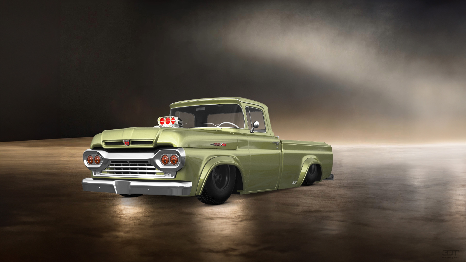 Ford F-100 2 Door pickup truck 1960 tuning