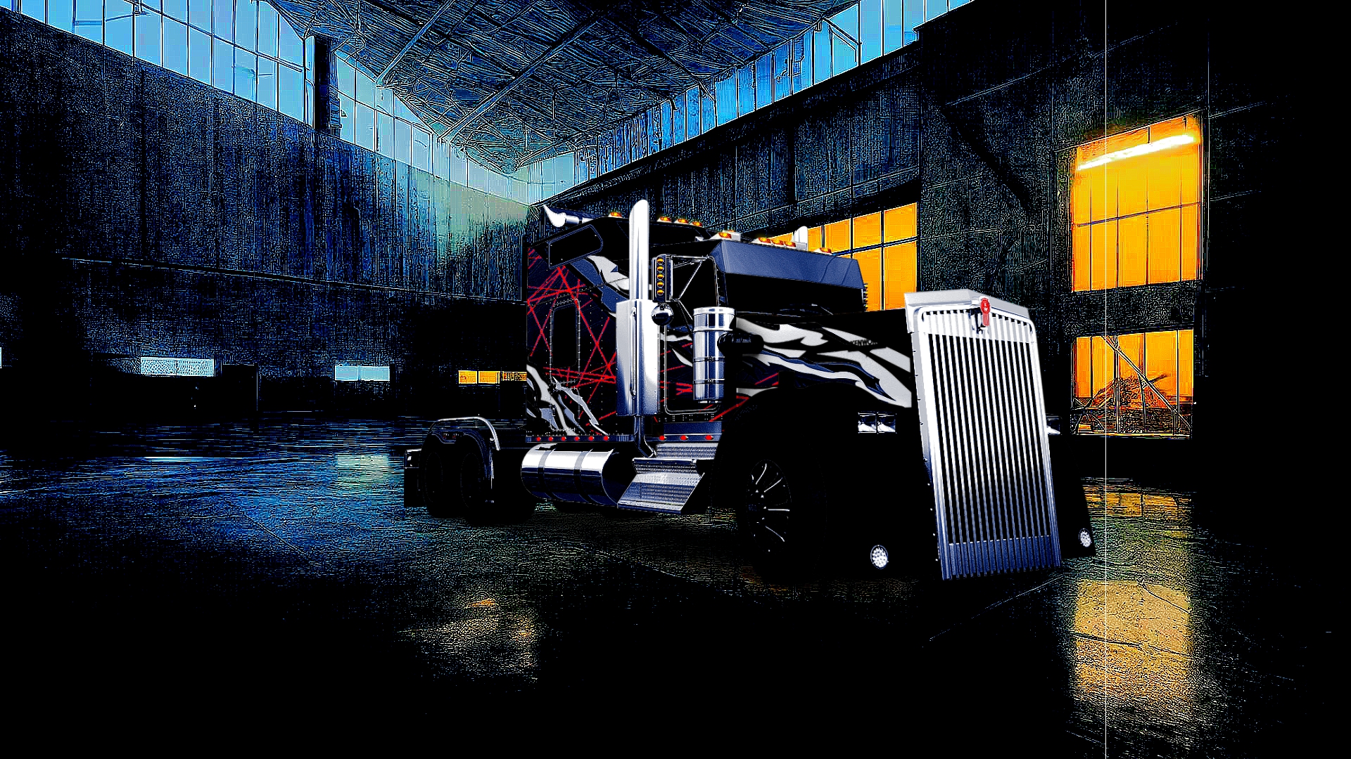 Kenworth W900 Sleeper Cab Truck 2015 tuning
