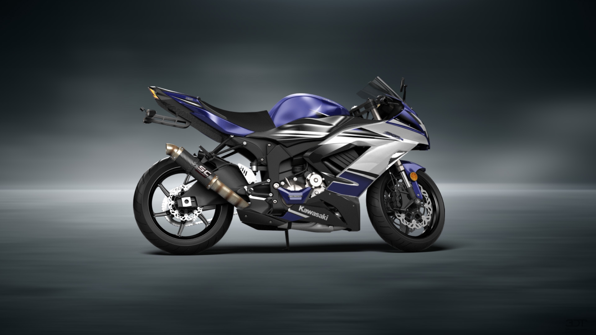 Kawasaki Ninja ZX 6R Sport Bike 2015 tuning