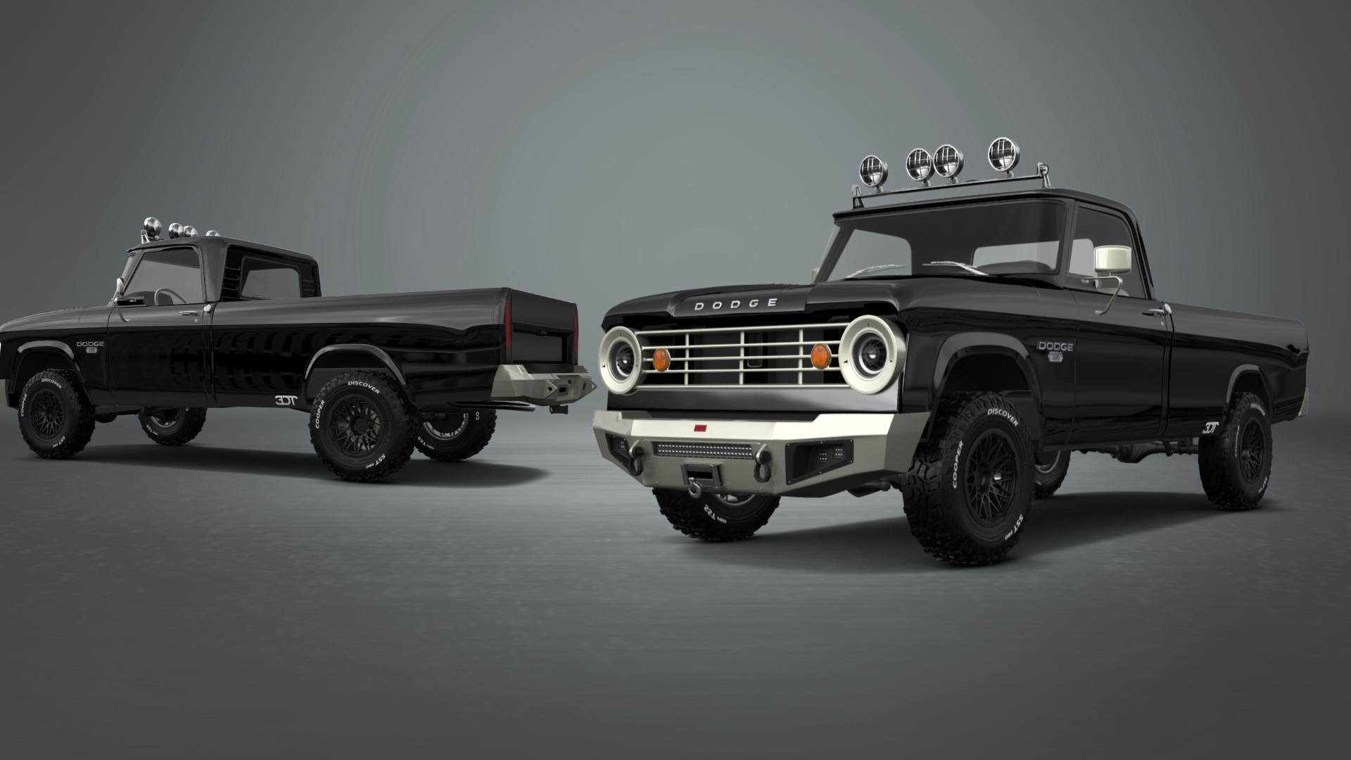 Dodge Power Wagon W200 2 Door pickup truck 1966 tuning