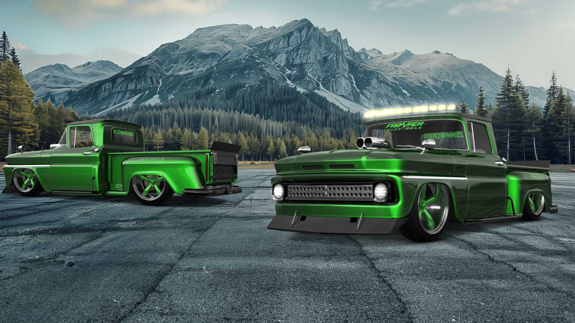 Chevrolet C-10 Stepside 2 Door pickup truck 1963 tuning